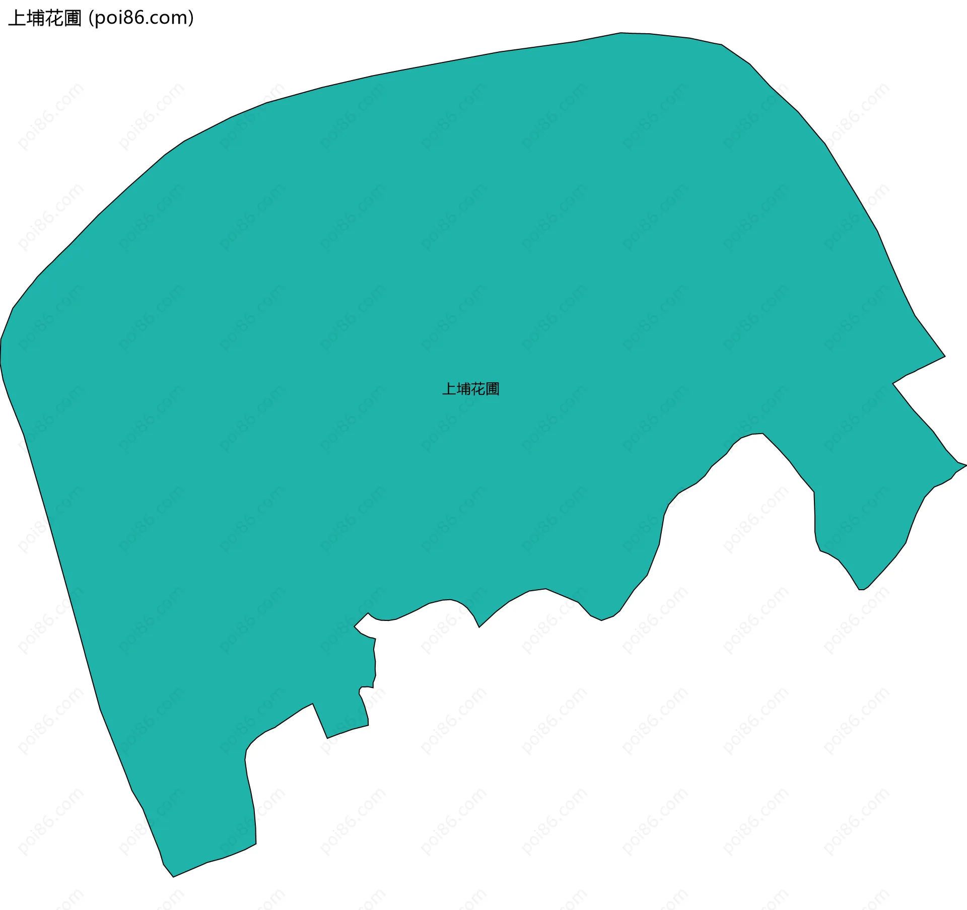 上埔花圃边界地图