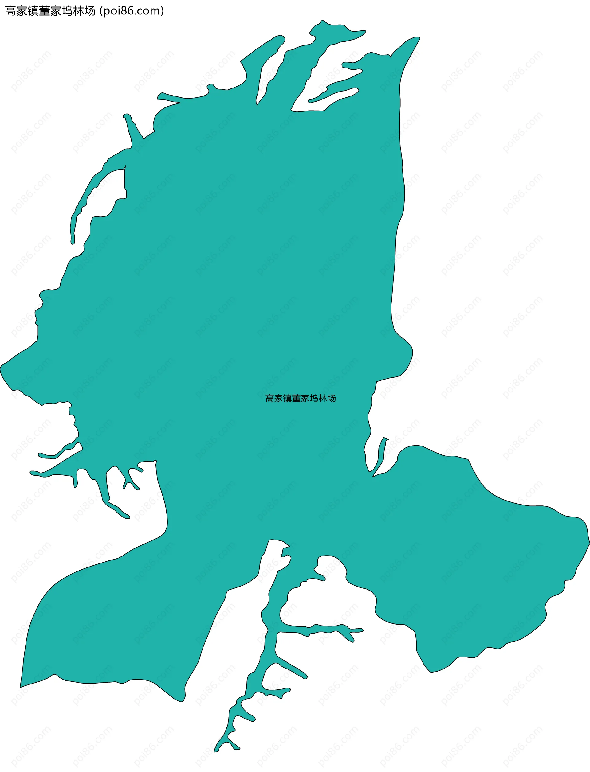 高家镇董家坞林场边界地图