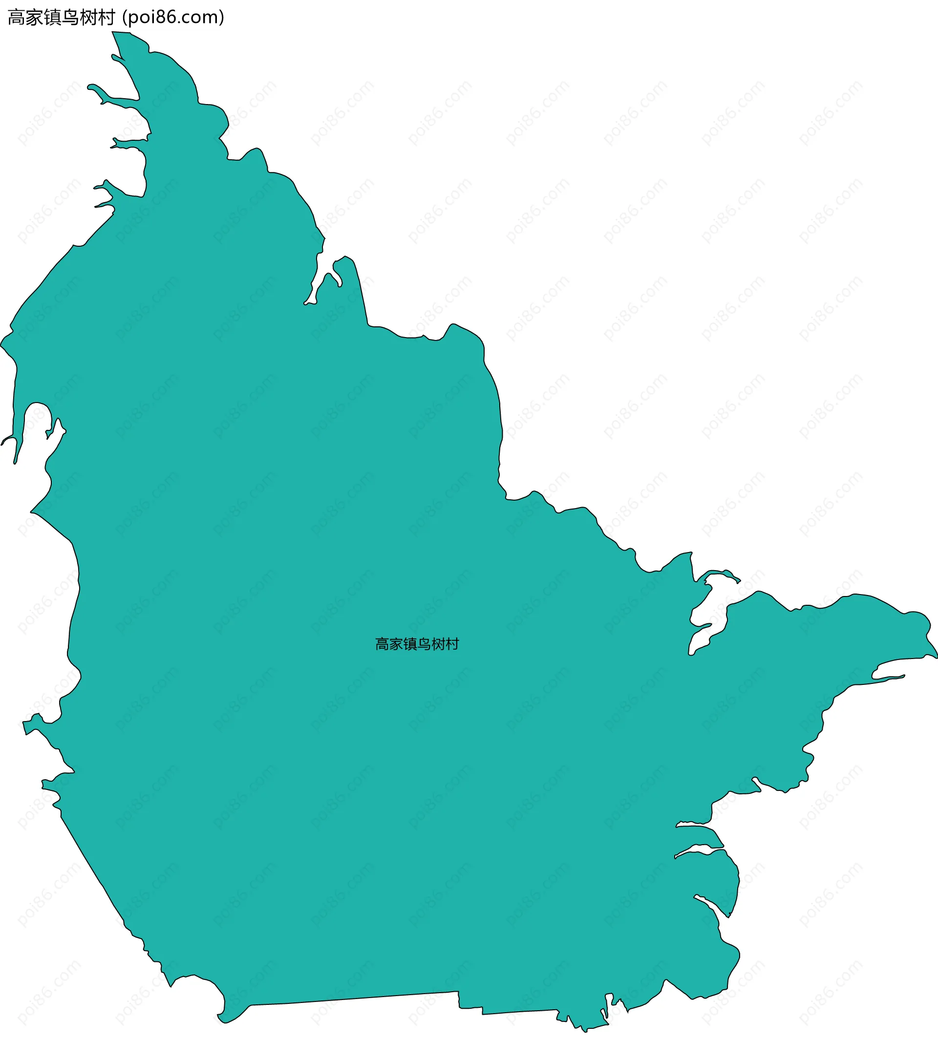 高家镇鸟树村边界地图