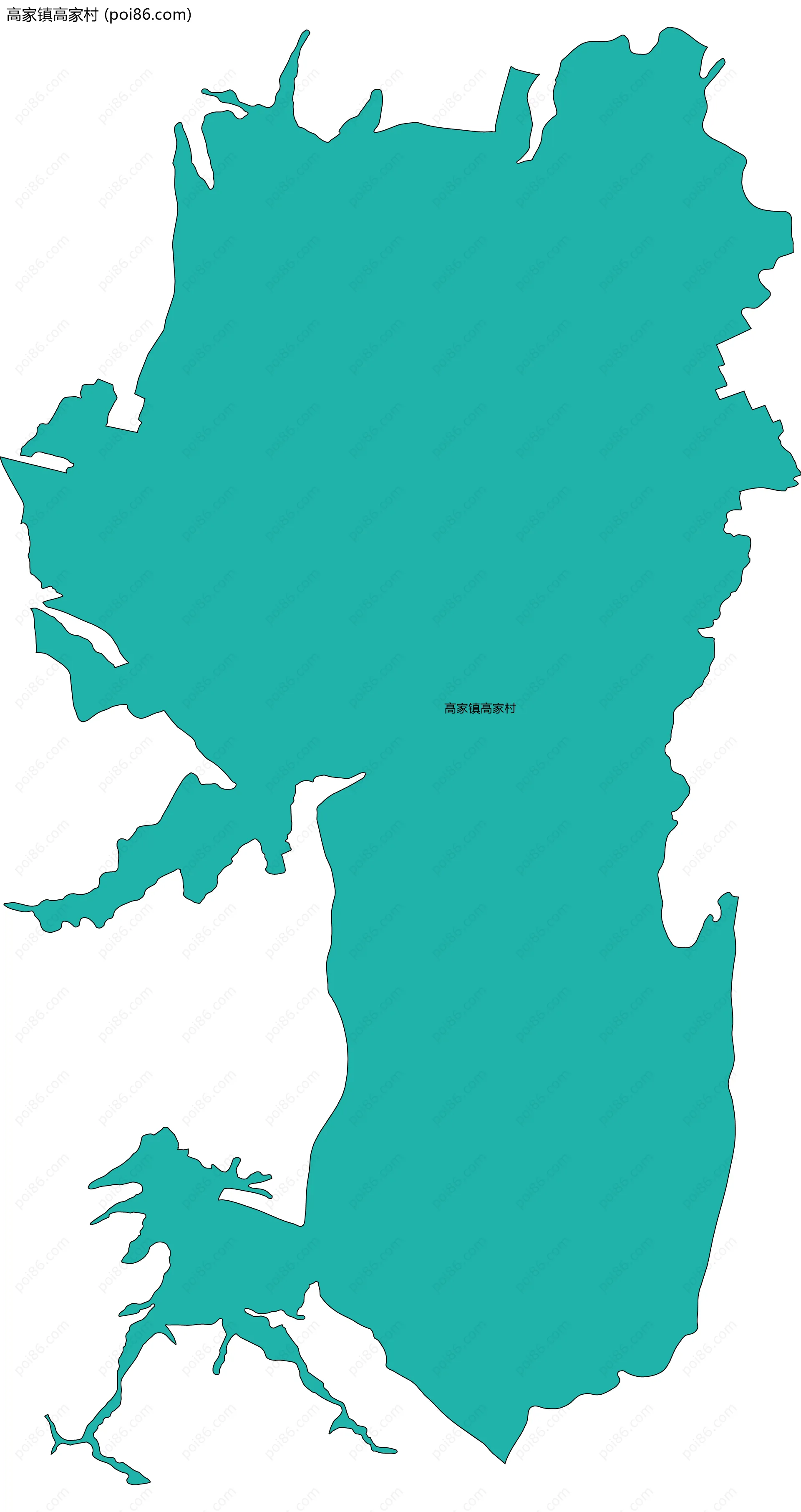 高家镇高家村边界地图