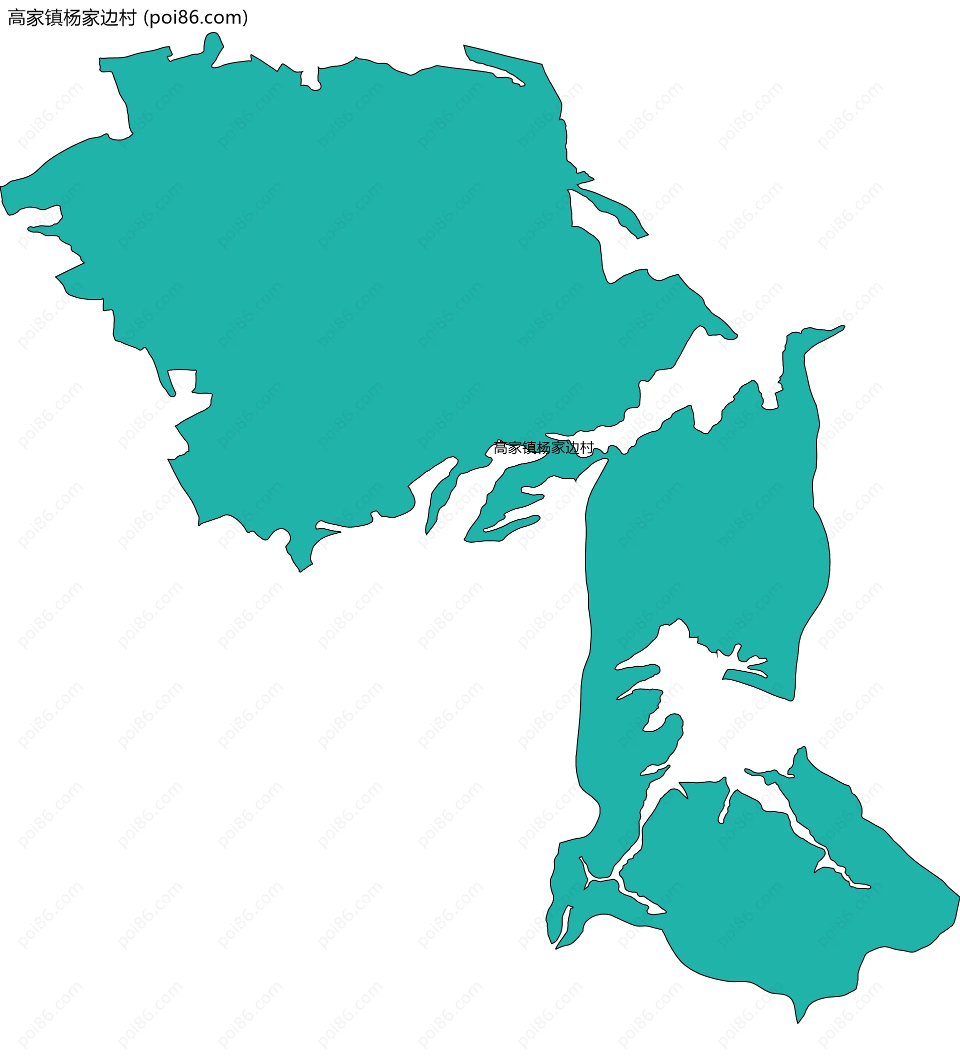 高家镇杨家边村边界地图