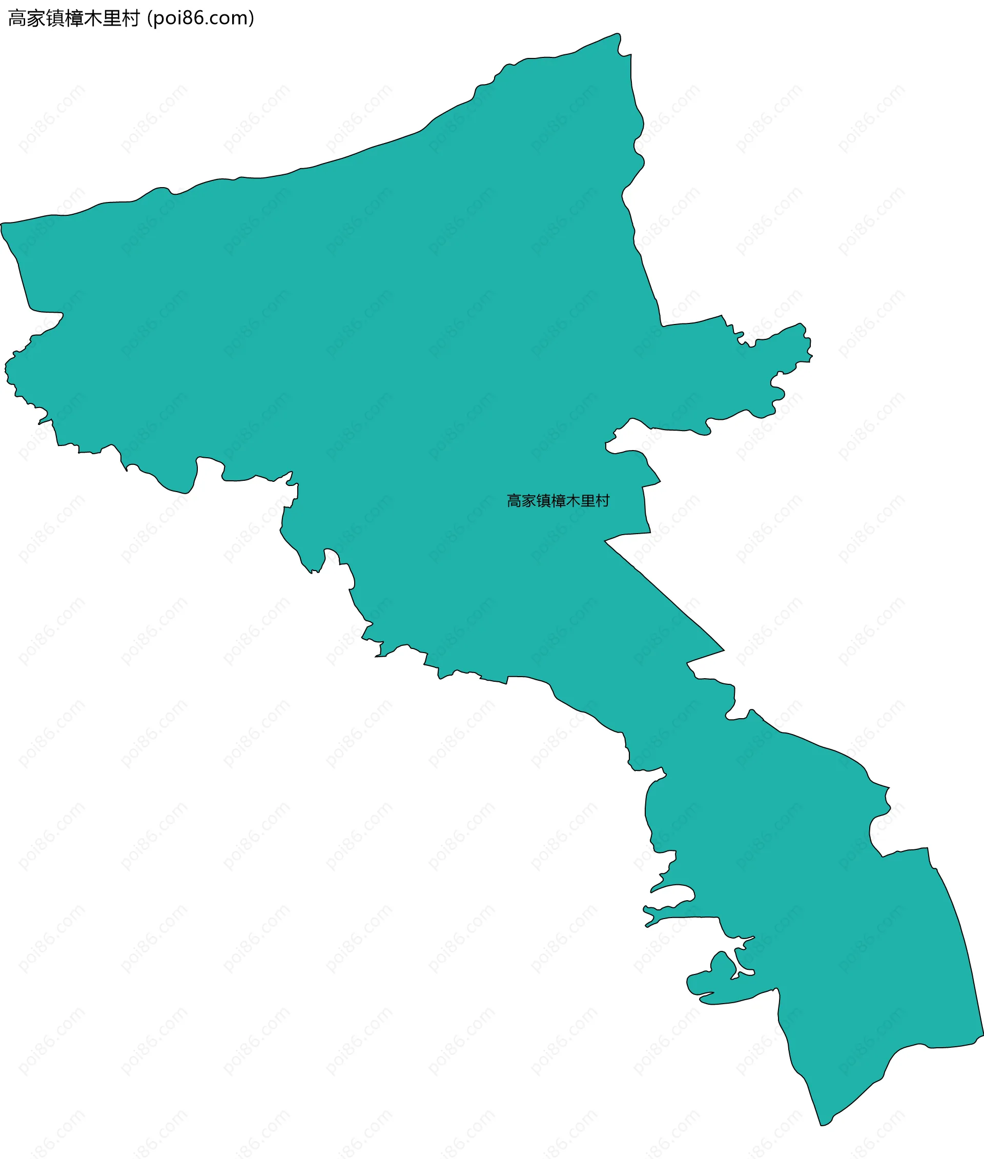 高家镇樟木里村边界地图