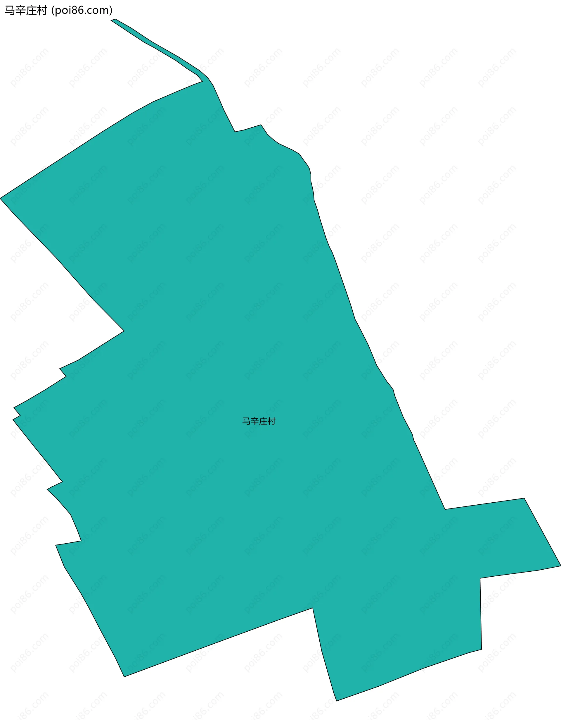 马辛庄村边界地图