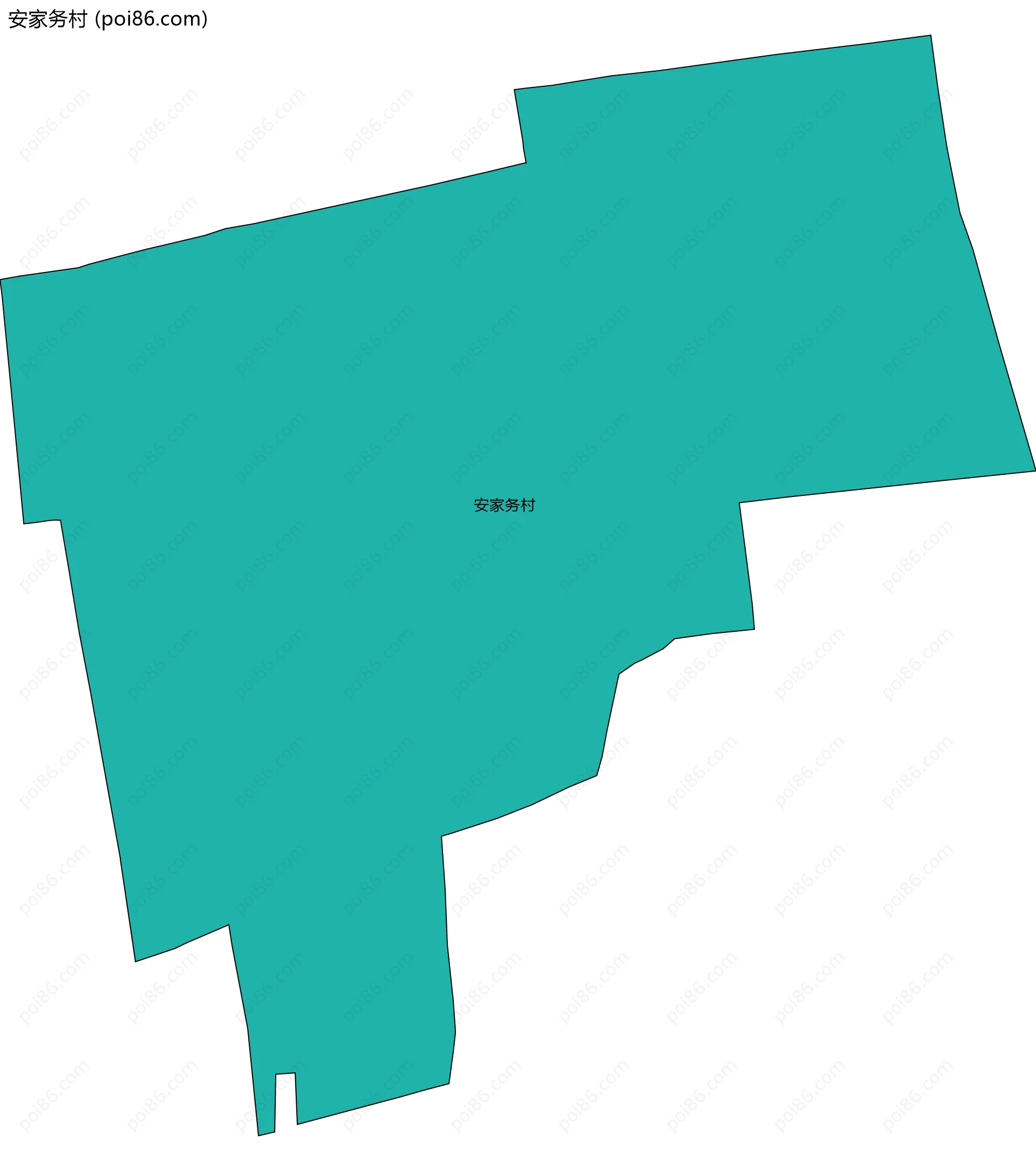 安家务村边界地图