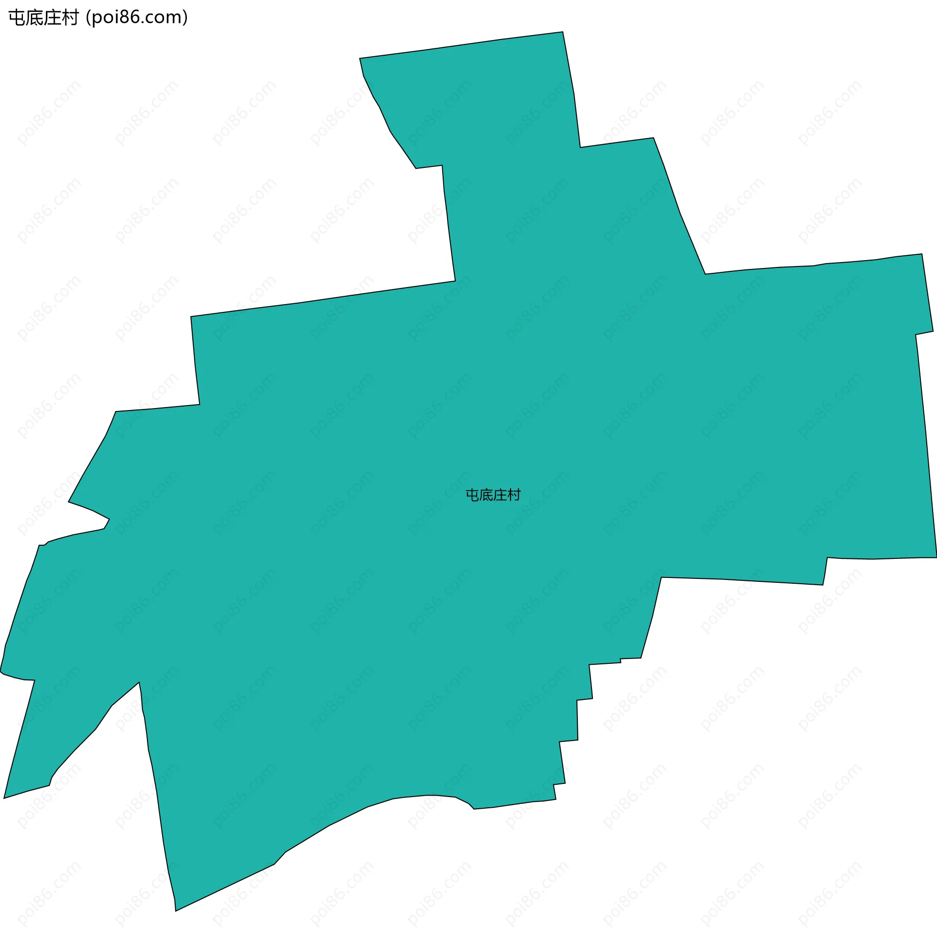 屯底庄村边界地图