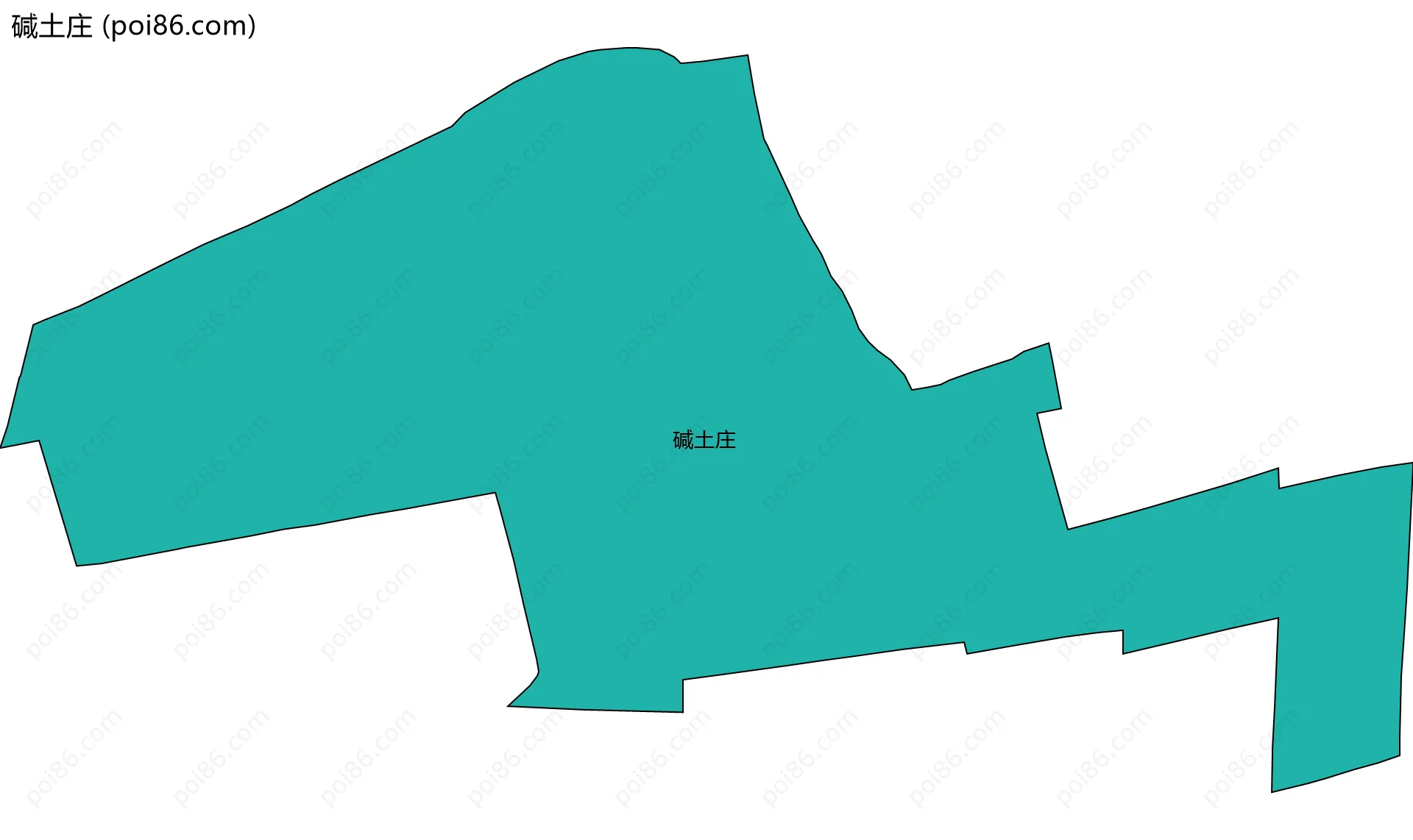 碱土庄边界地图