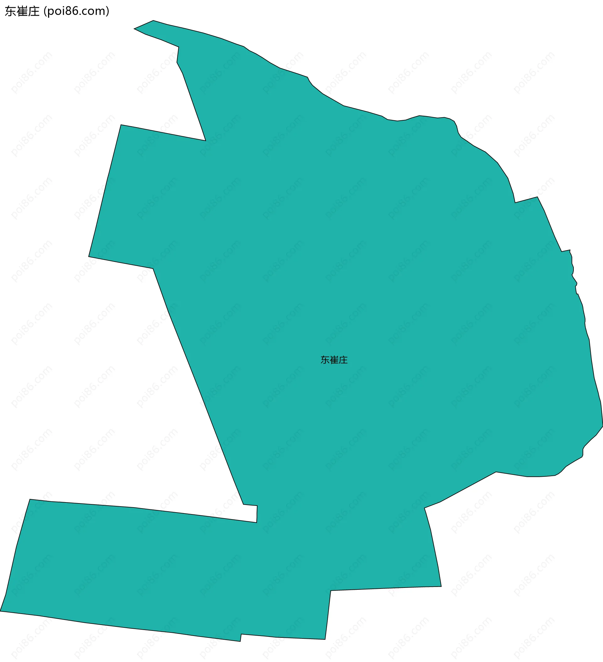 东崔庄边界地图