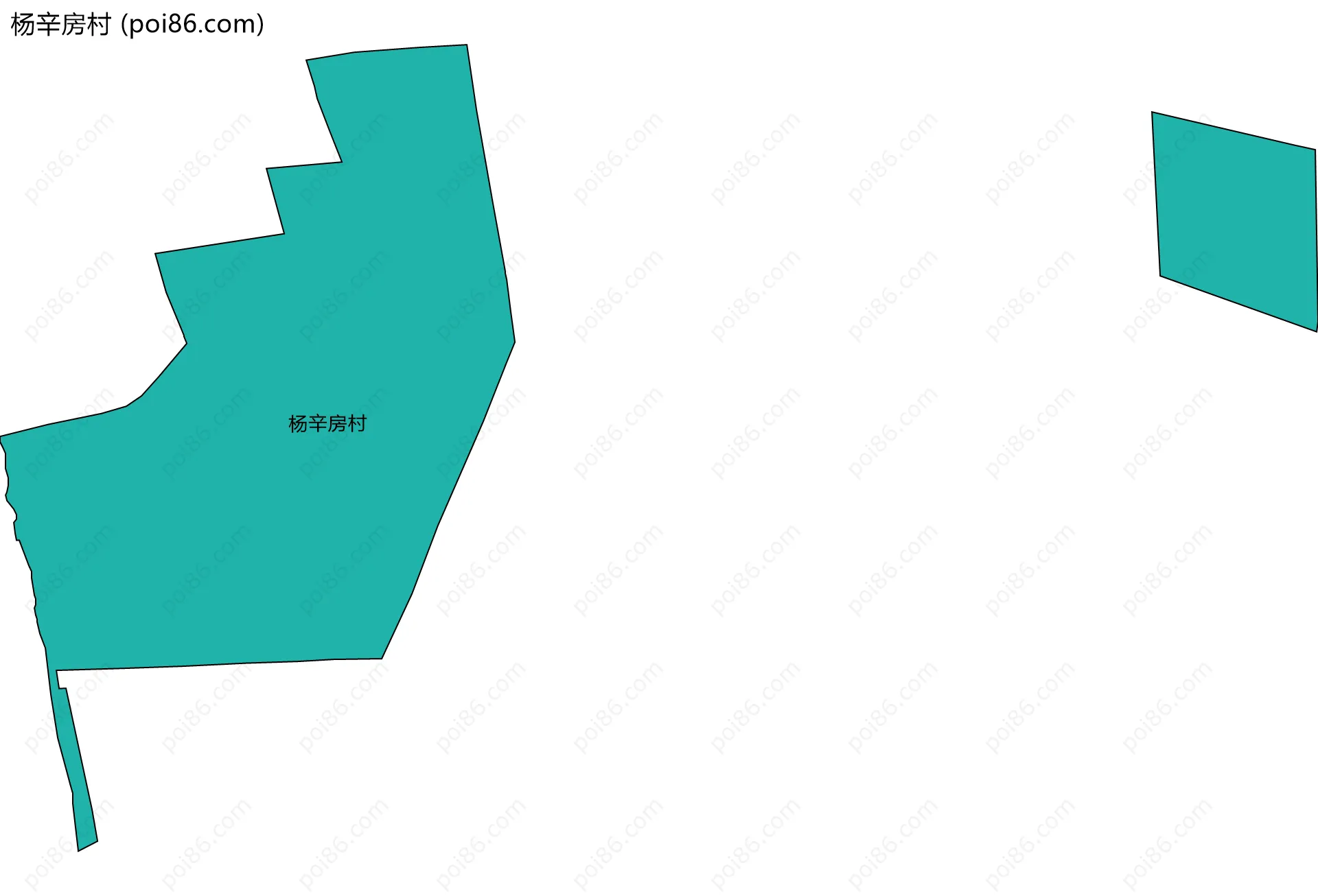 杨辛房村边界地图