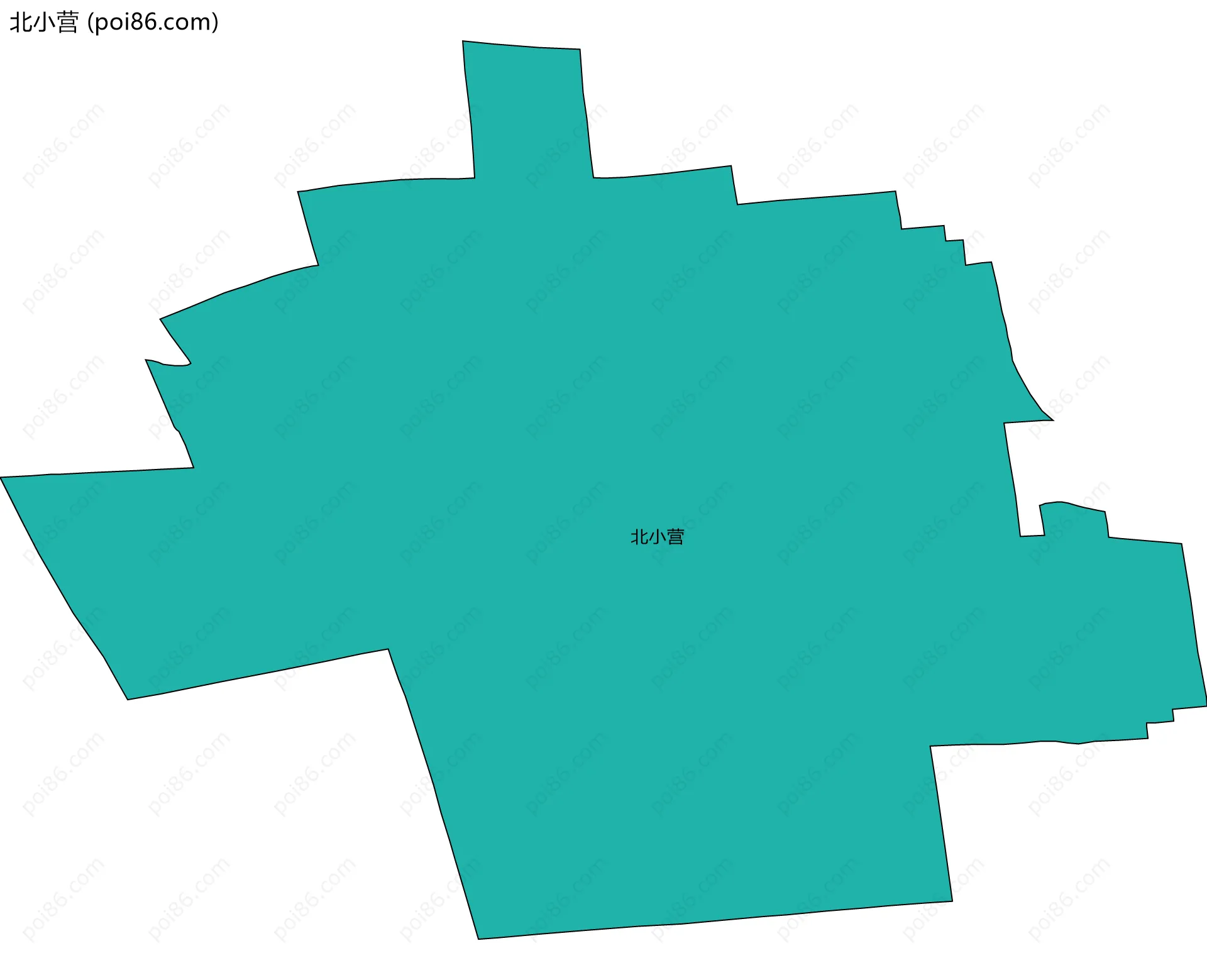 北小营边界地图