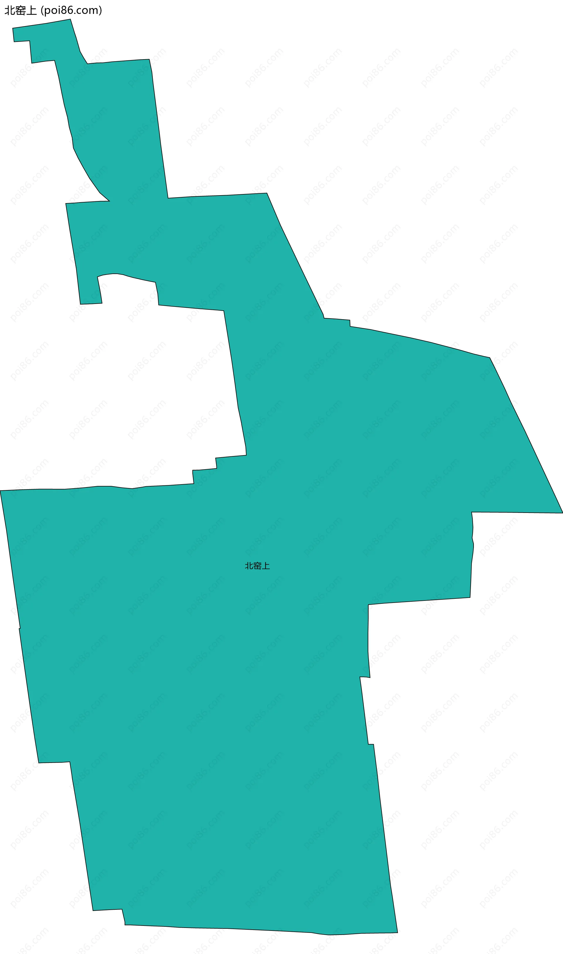 北窑上边界地图