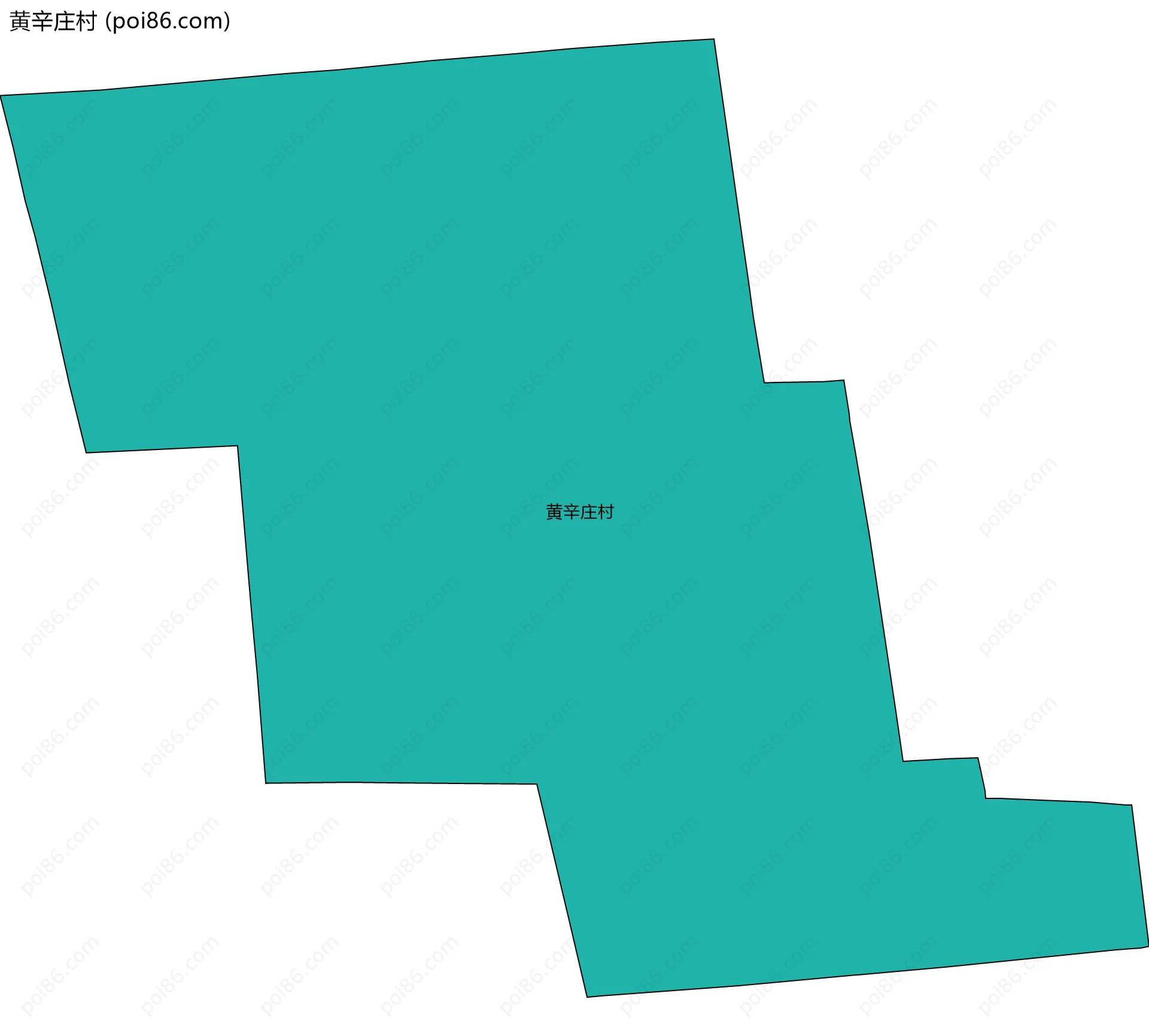 黄辛庄村边界地图
