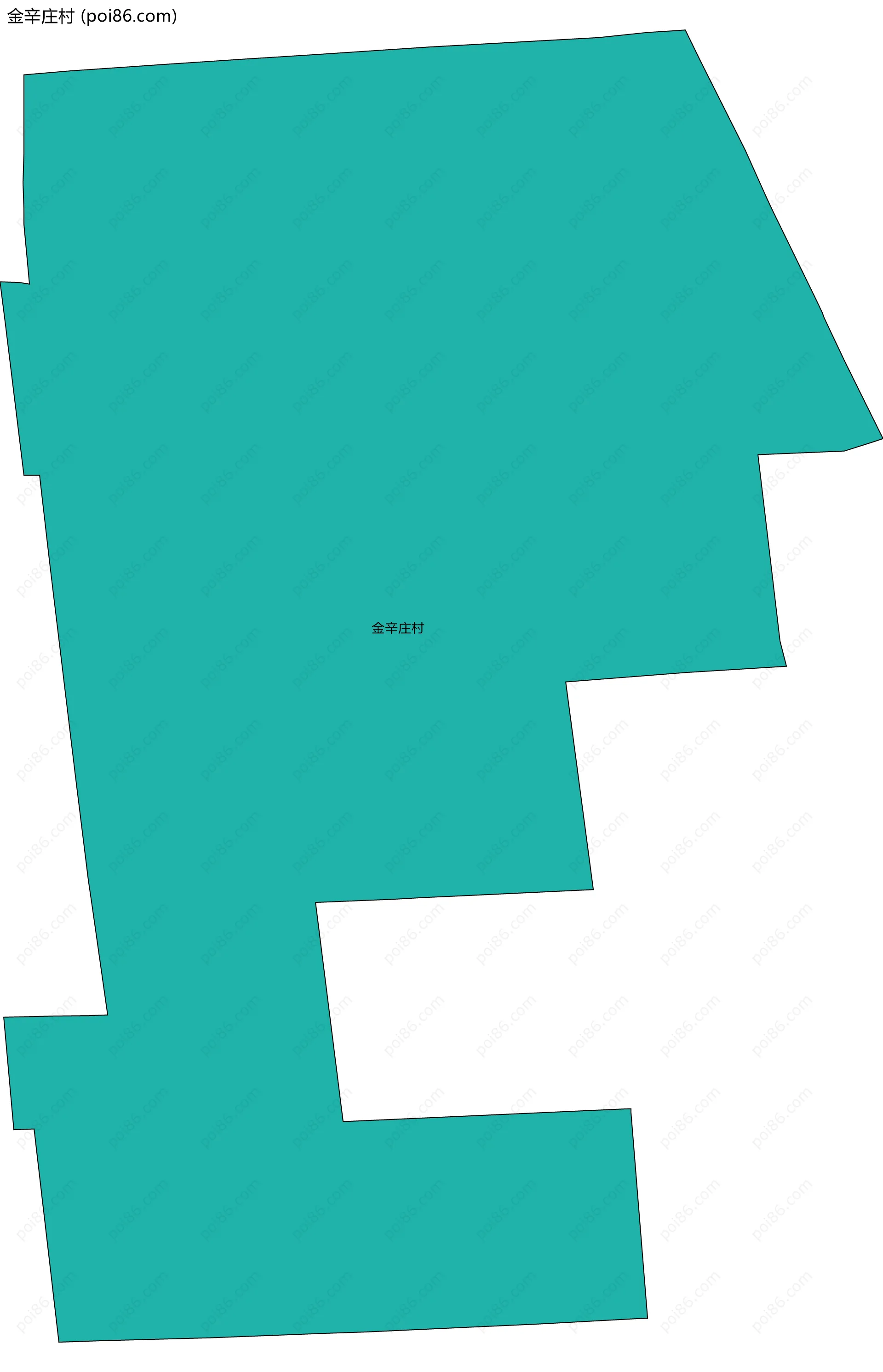 金辛庄村边界地图