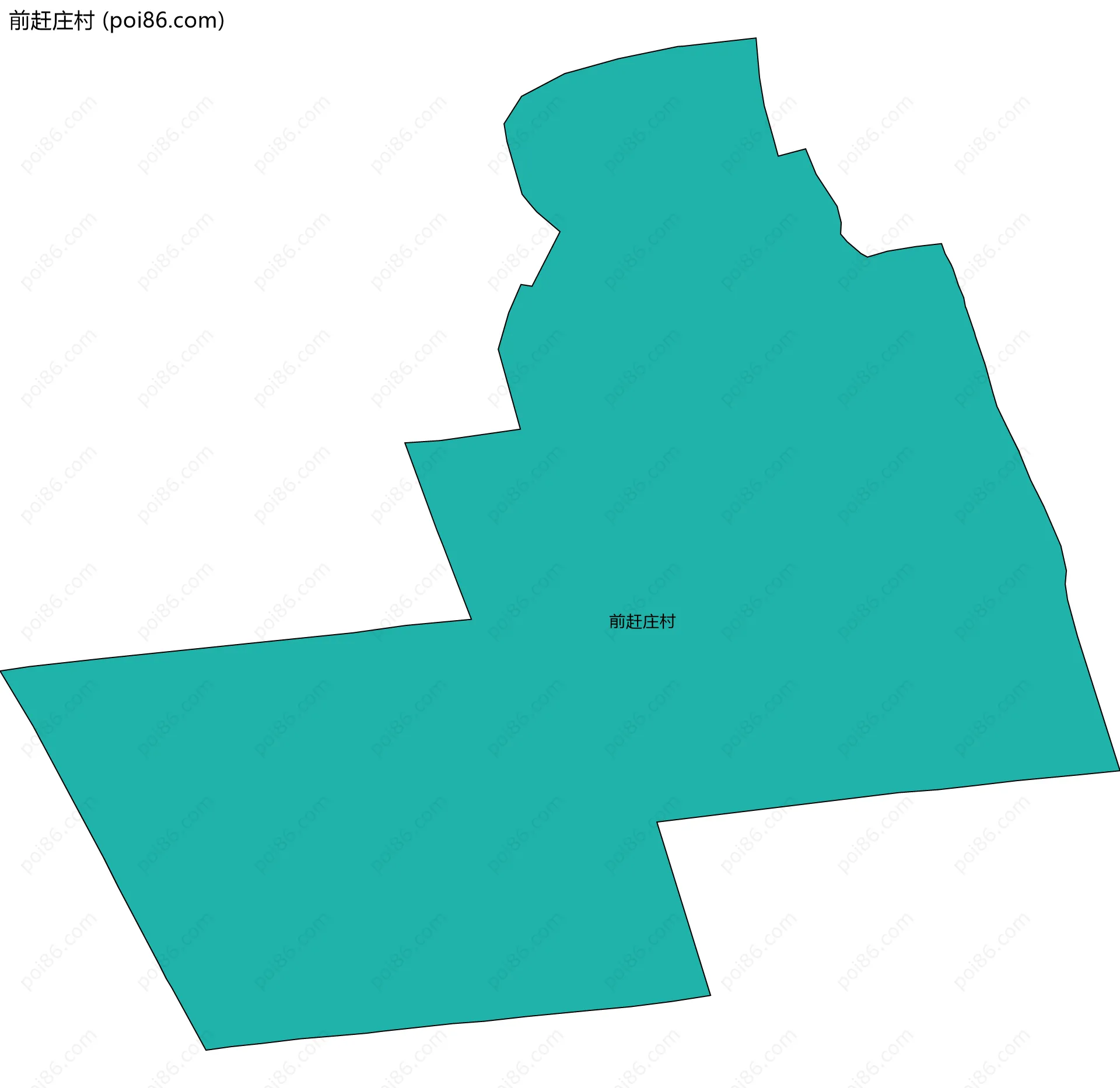 前赶庄村边界地图