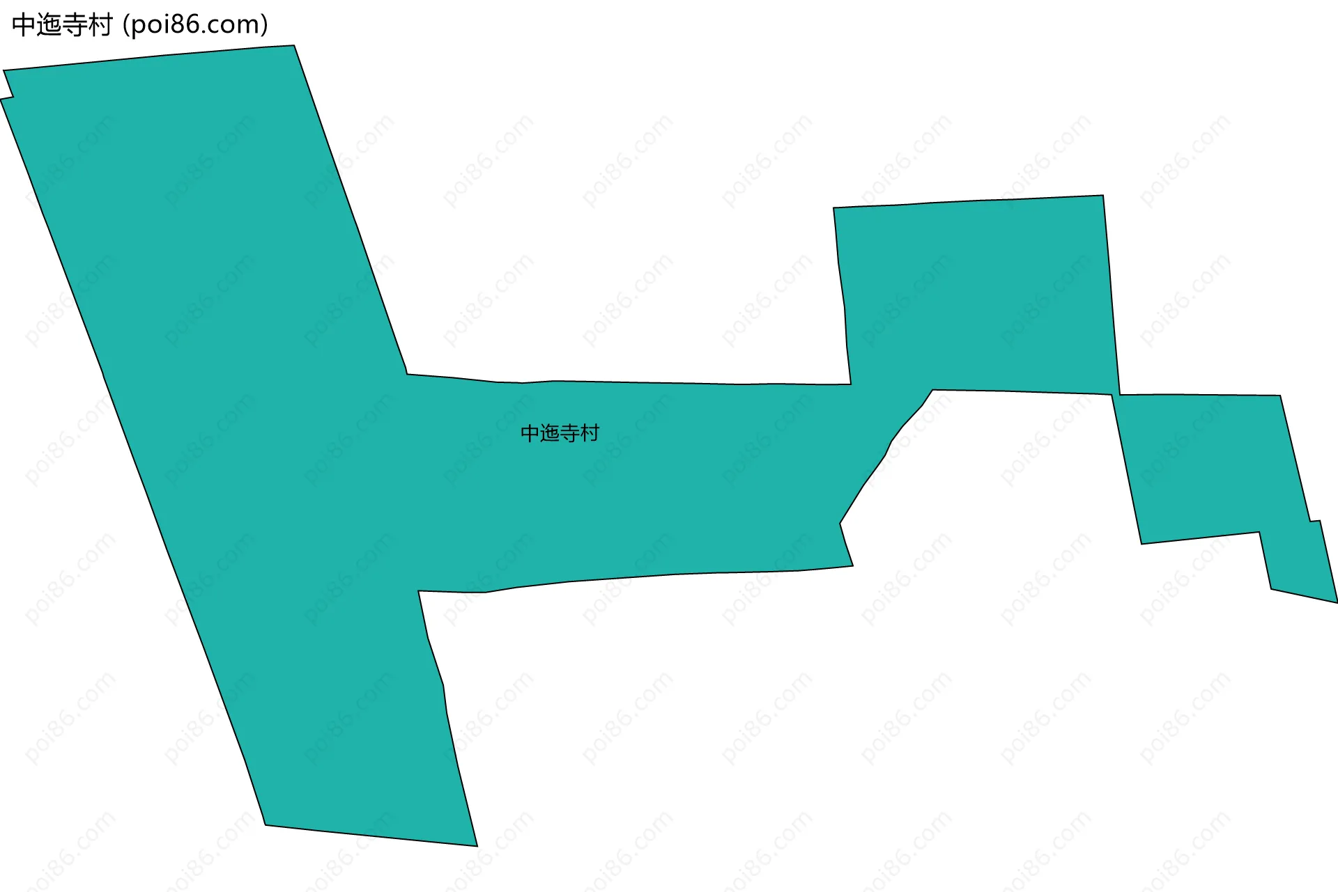 中迤寺村边界地图