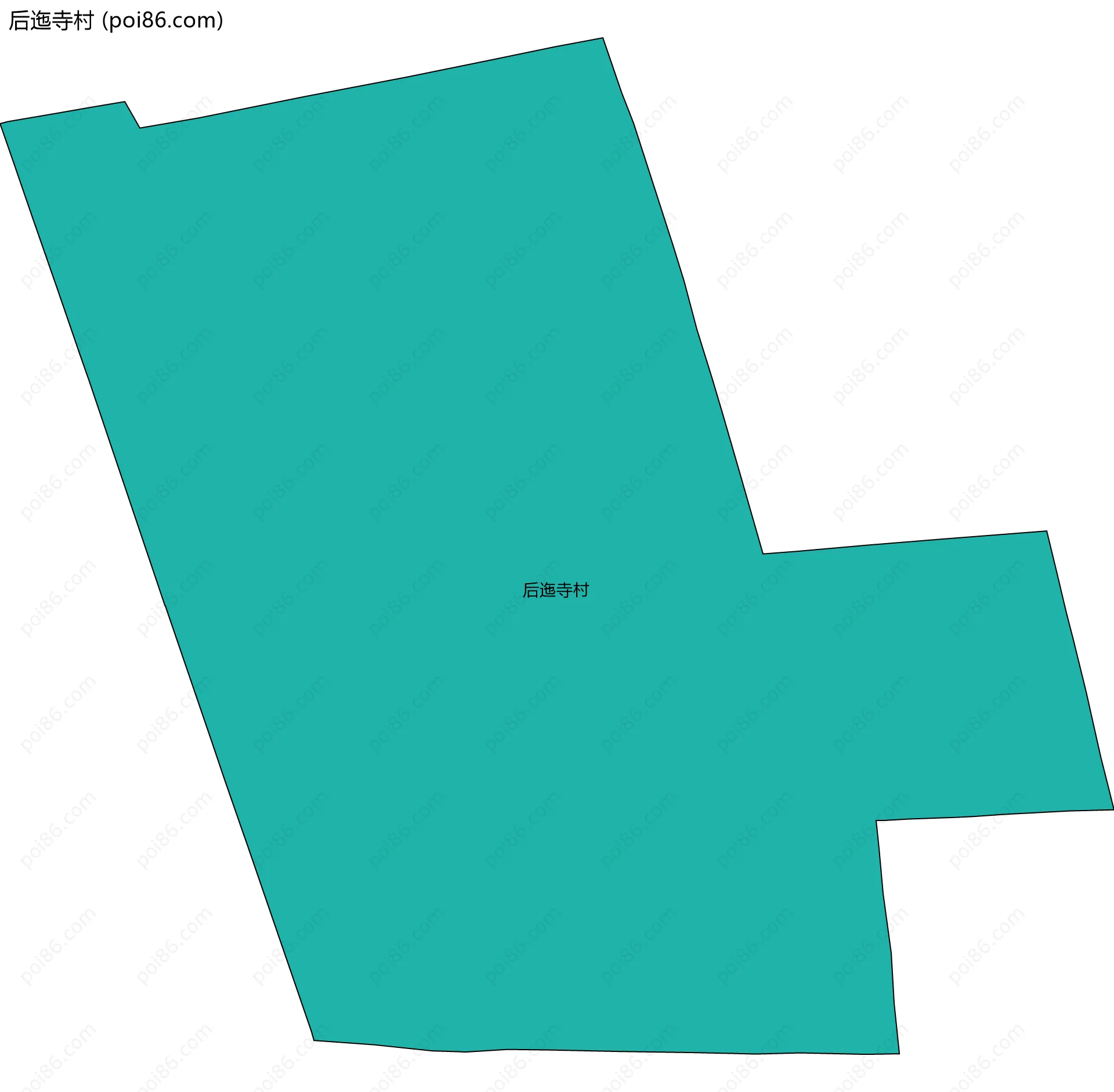 后迤寺村边界地图