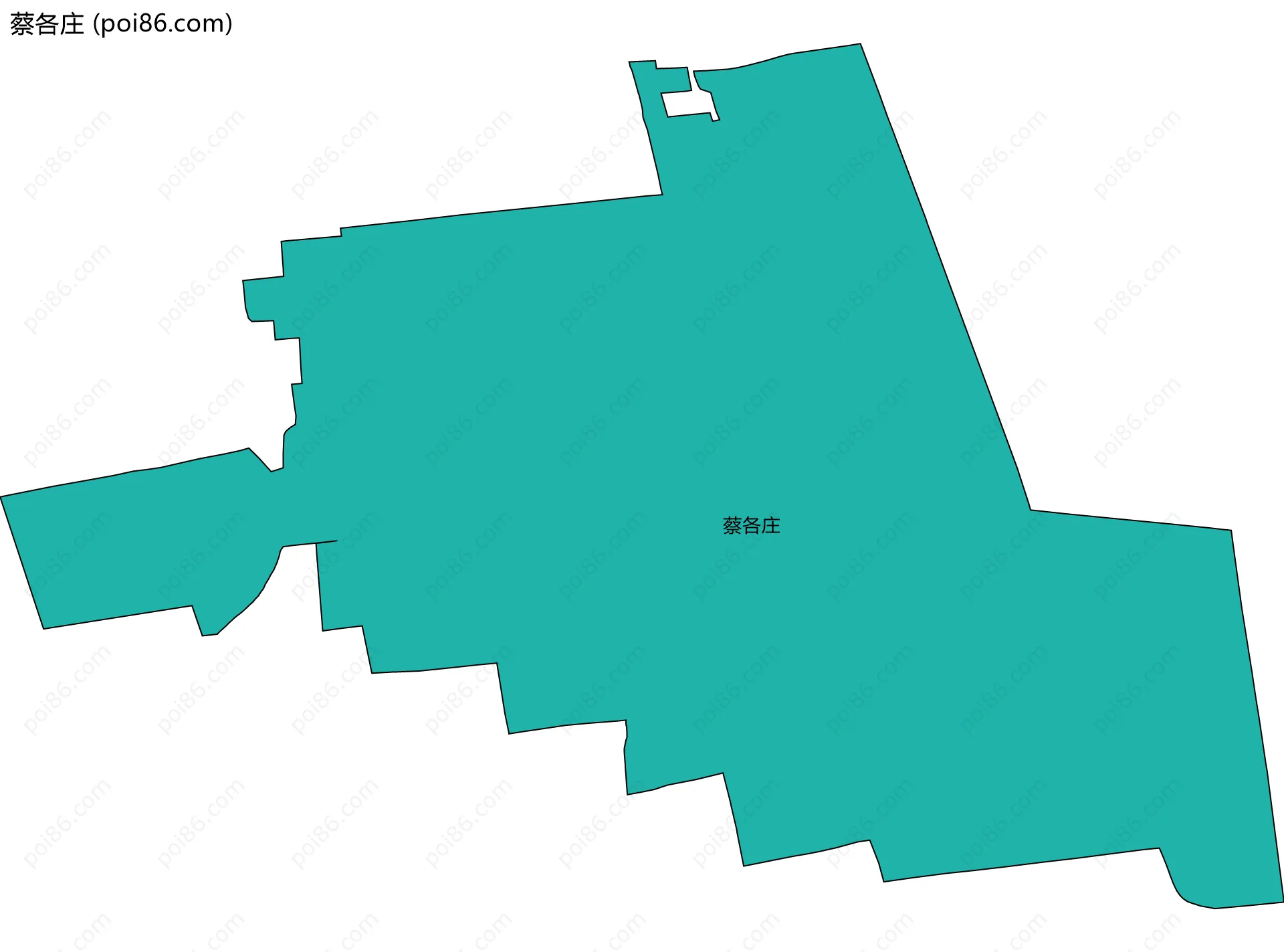 蔡各庄边界地图