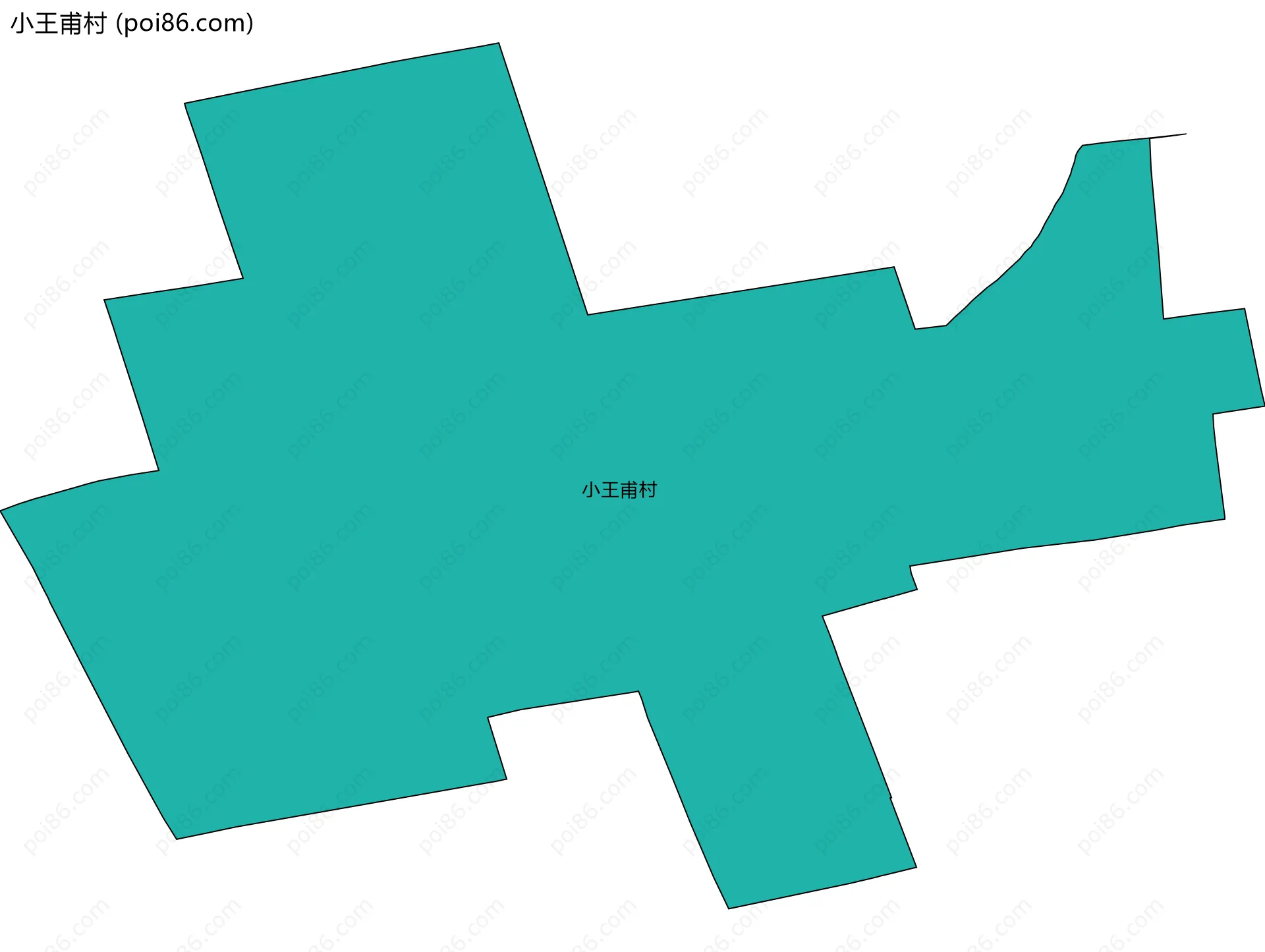 小王甫村边界地图
