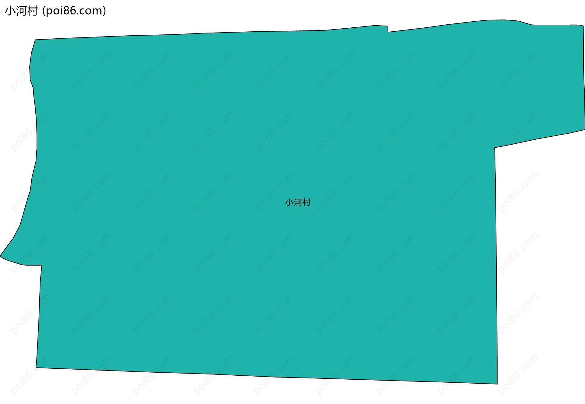 小河村边界地图