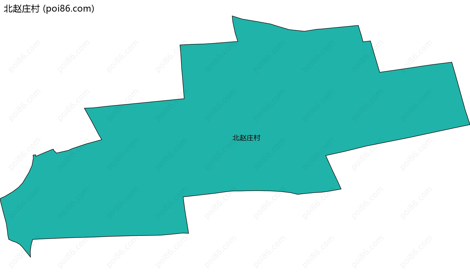 北赵庄村边界地图