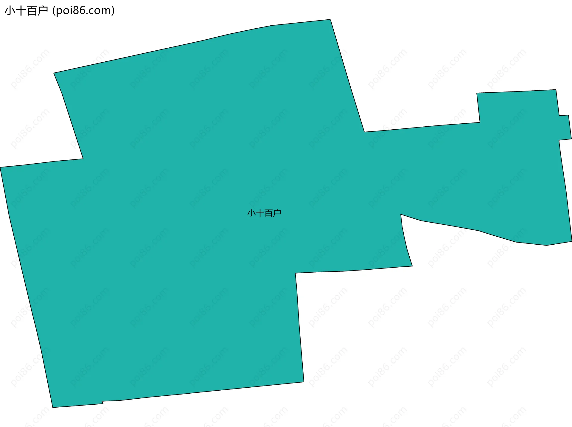 小十百户边界地图