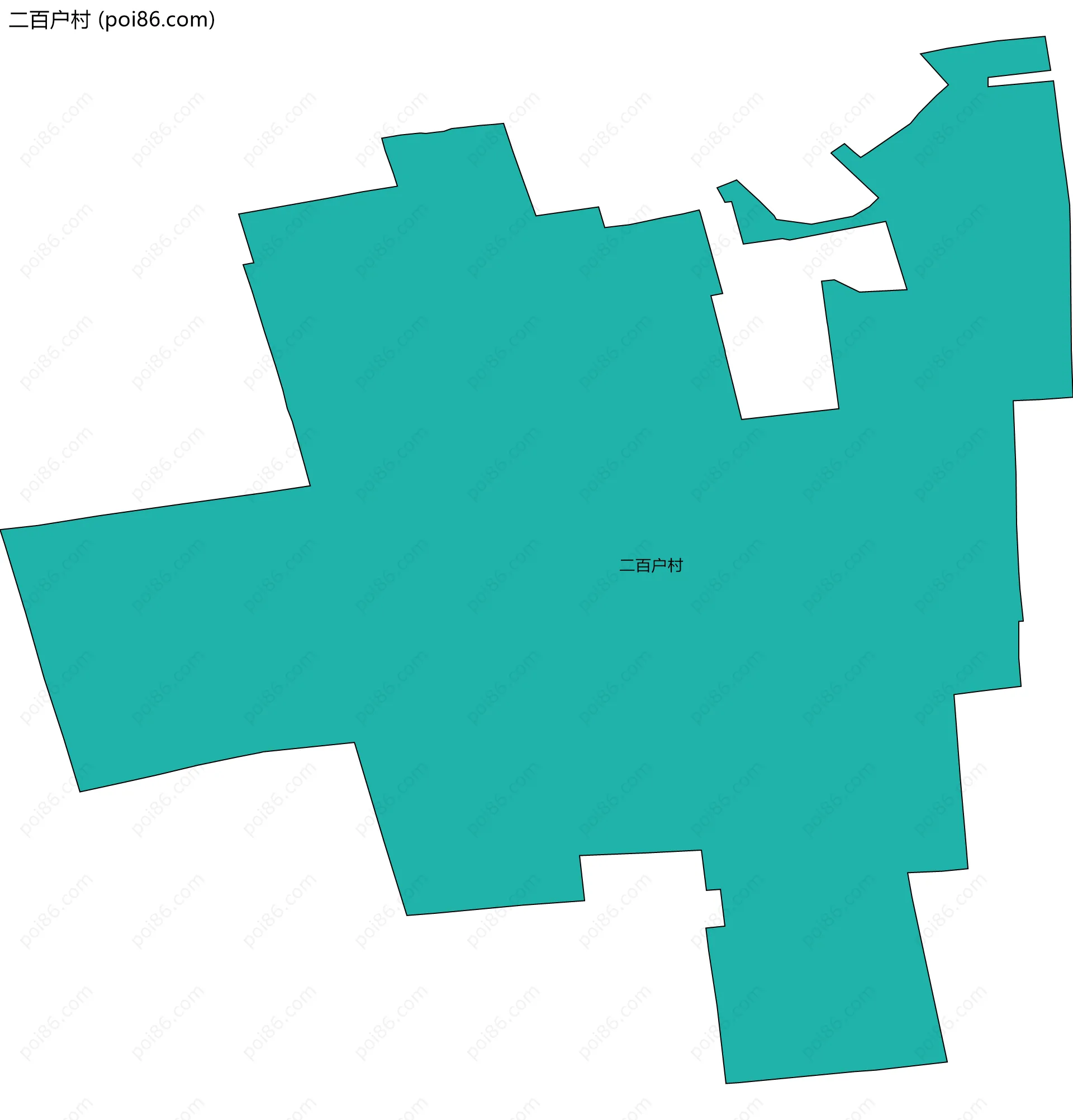 二百户村边界地图