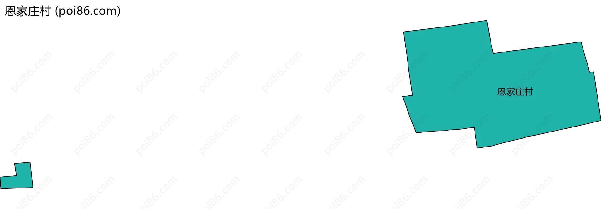 恩家庄村边界地图