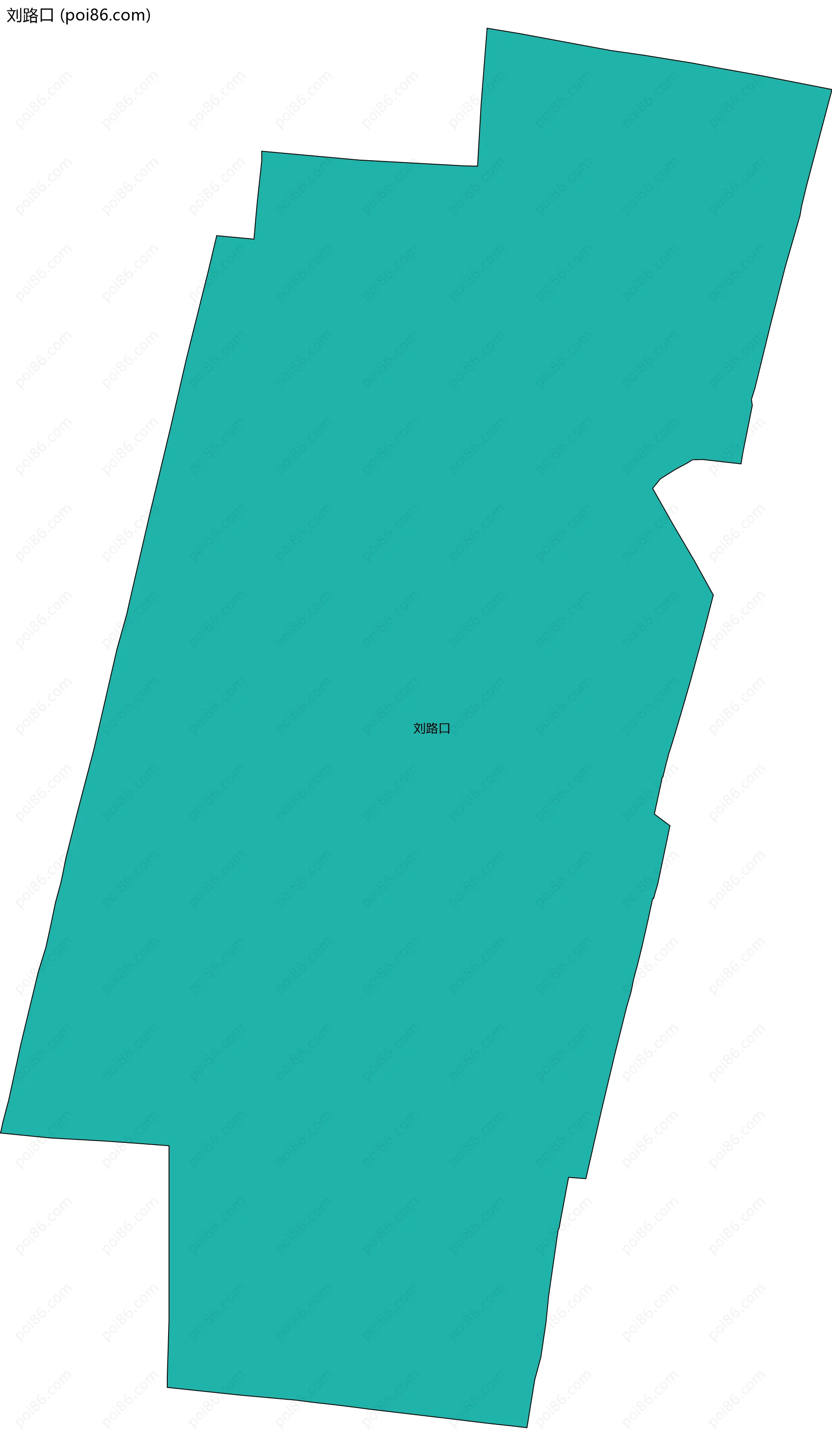 刘路口边界地图