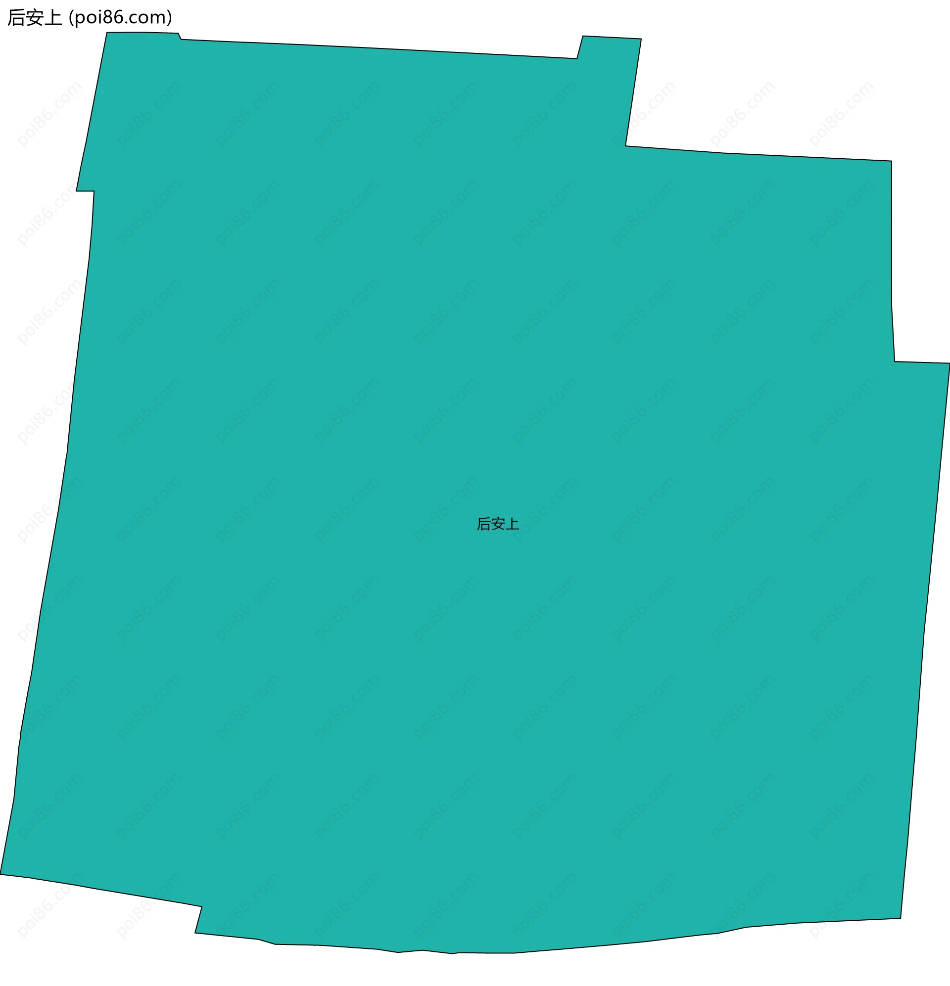 后安上边界地图