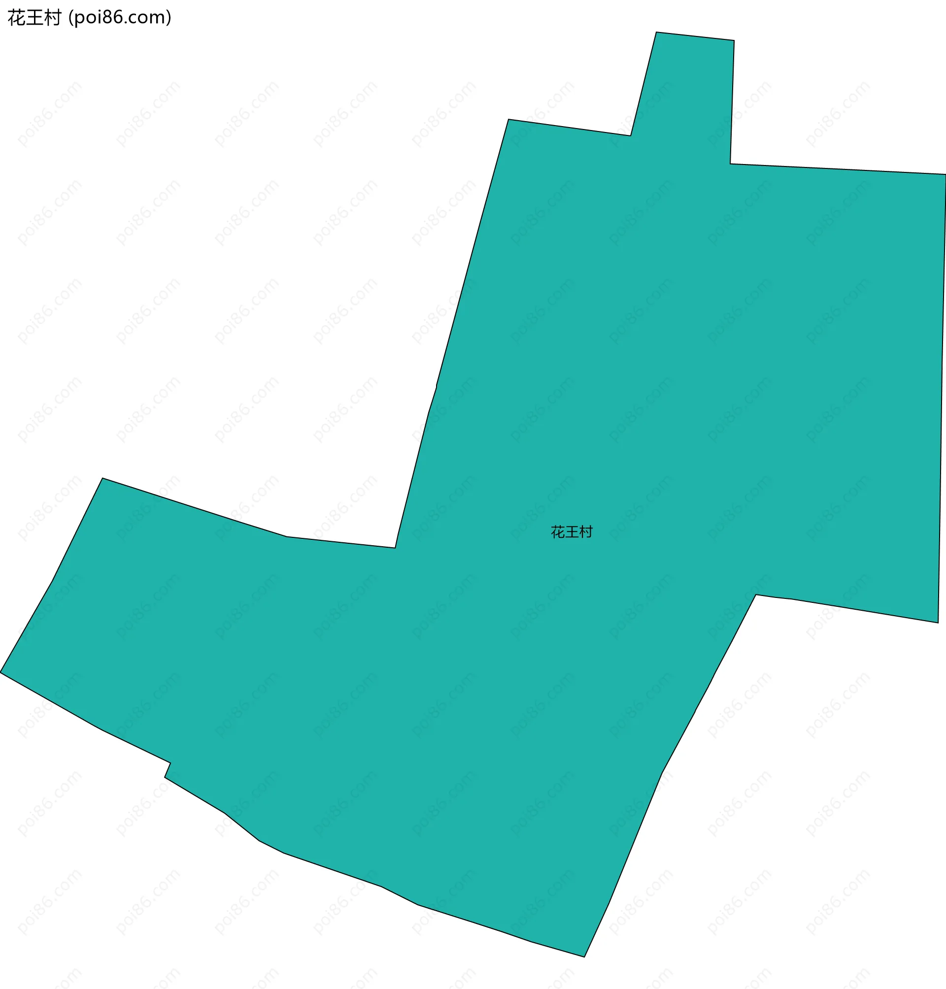 花王村边界地图