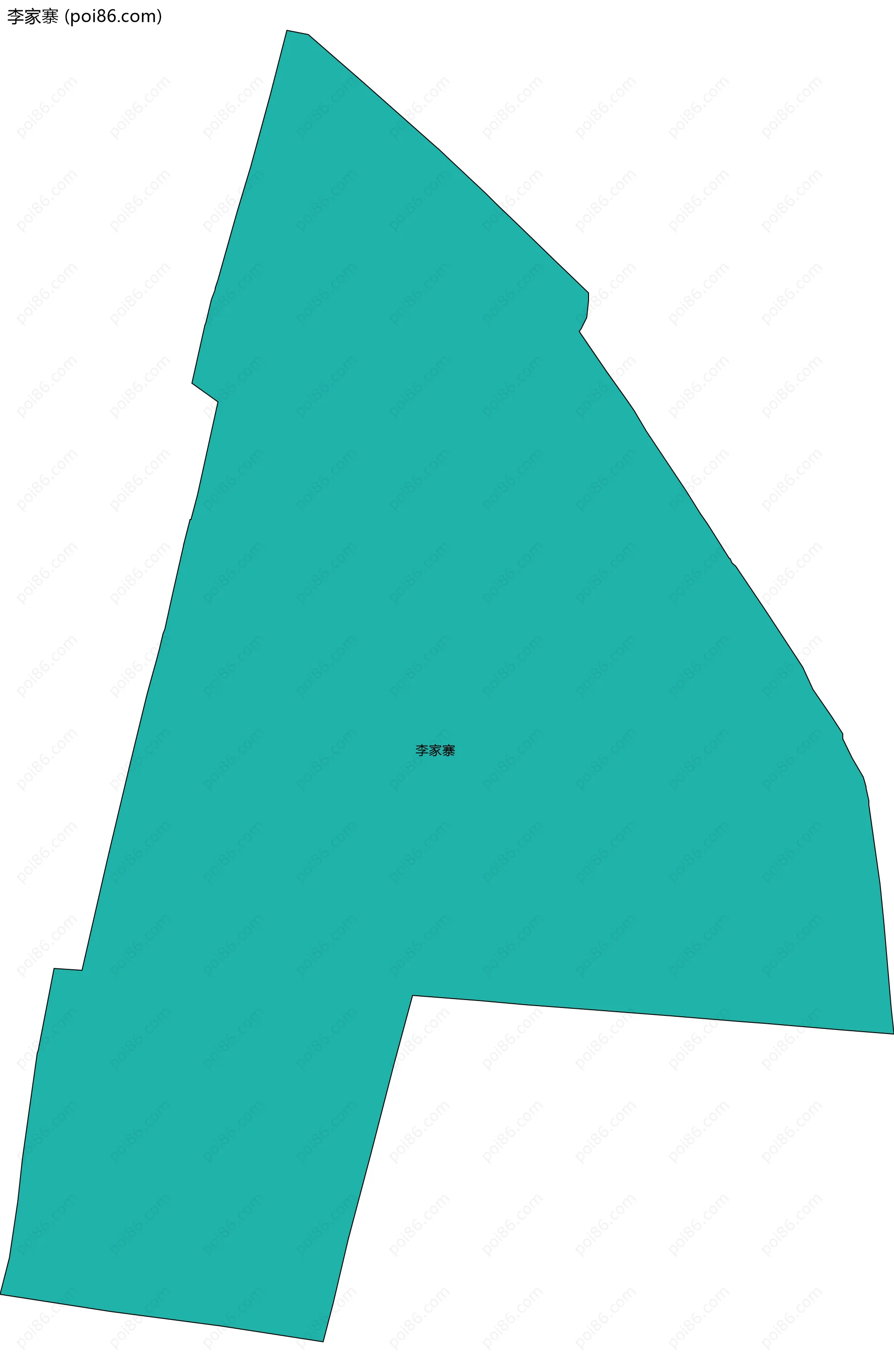 李家寨边界地图