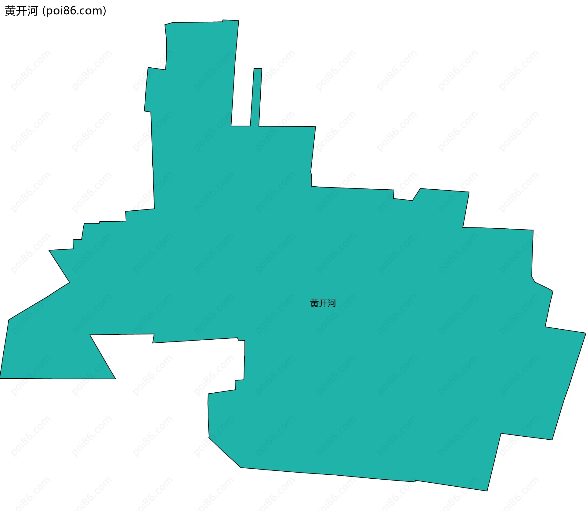 黄开河边界地图
