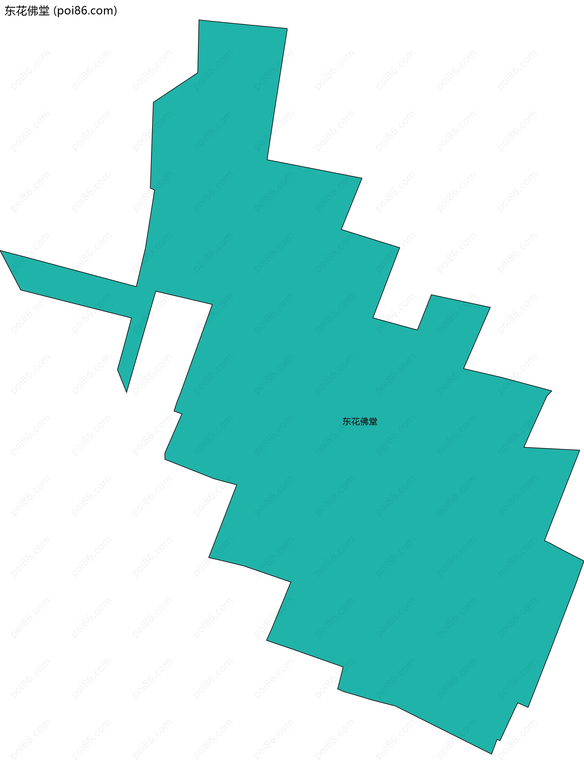 东花佛堂边界地图