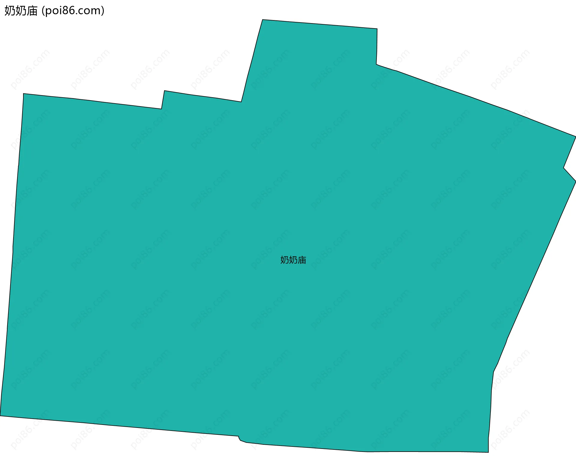 奶奶庙边界地图