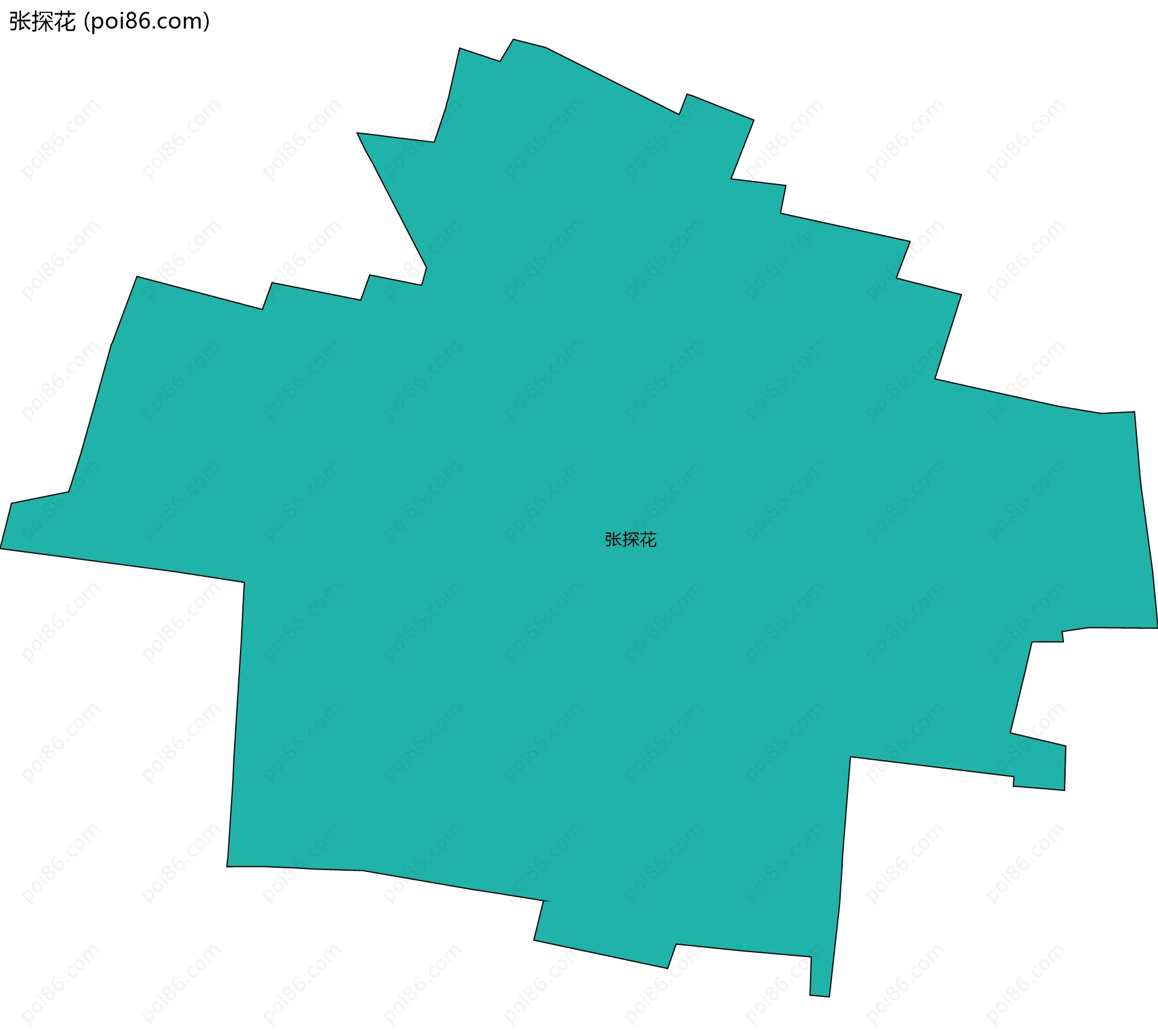 张探花边界地图