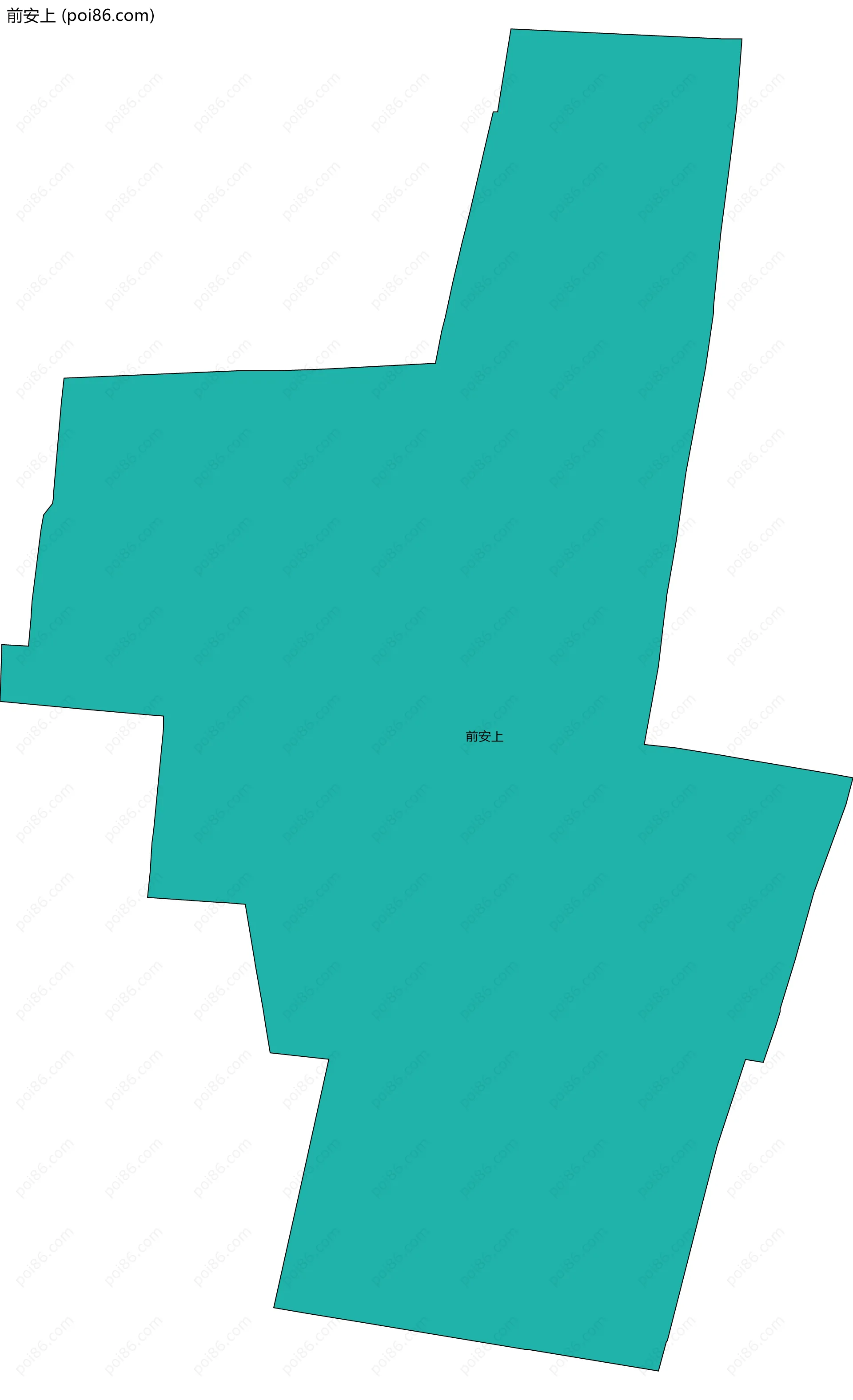 前安上边界地图