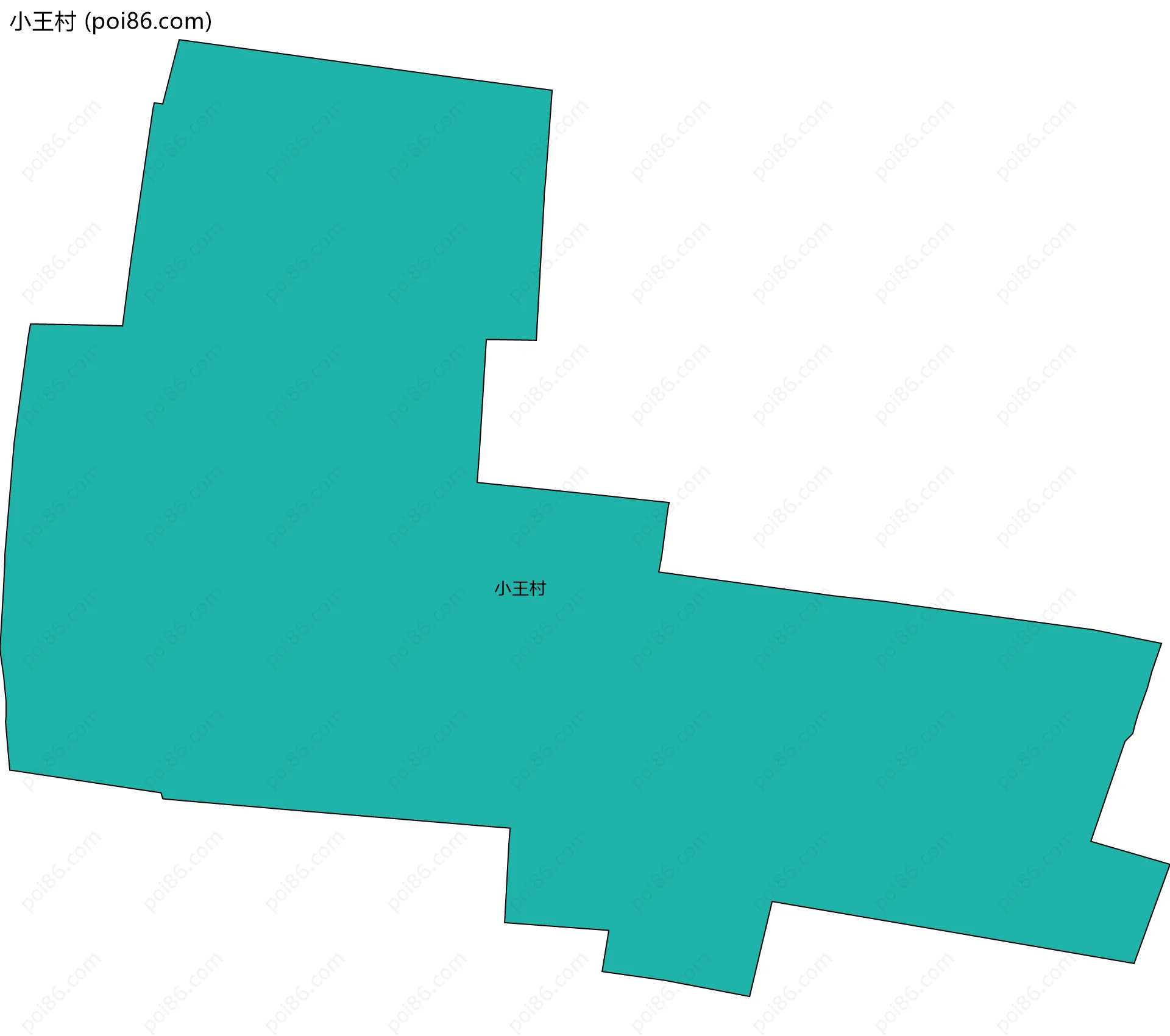 小王村边界地图