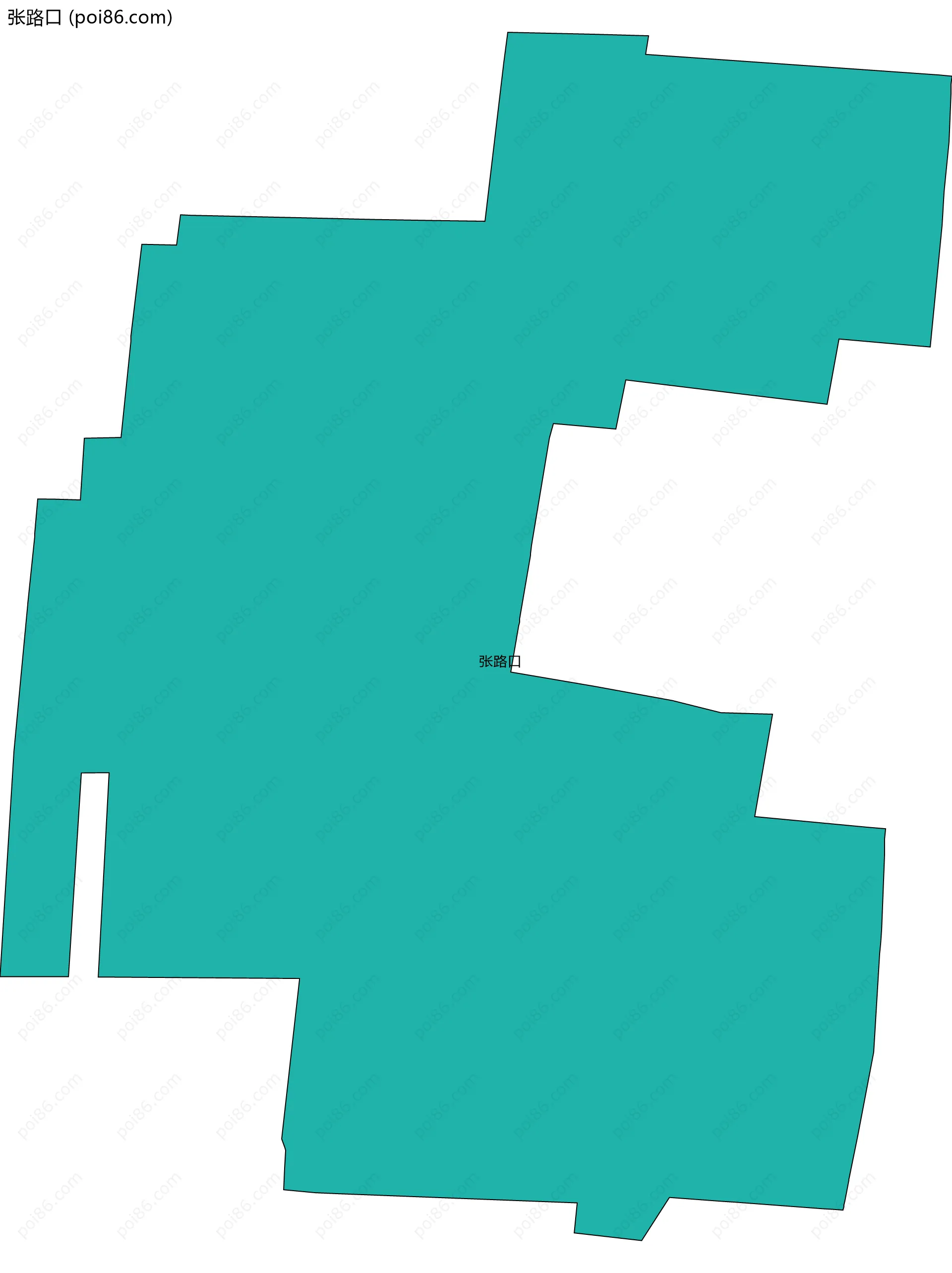 张路口边界地图