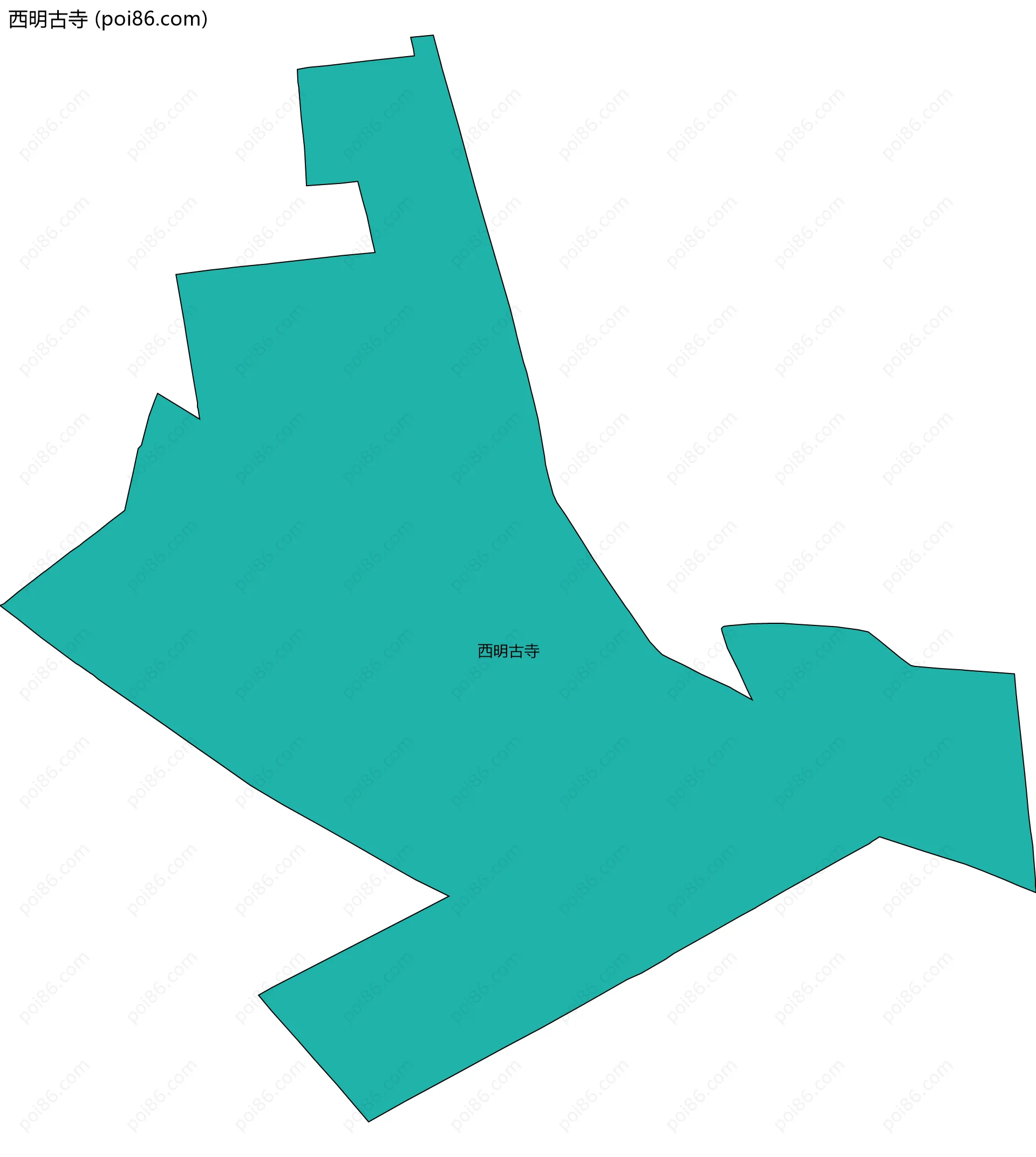 西明古寺边界地图