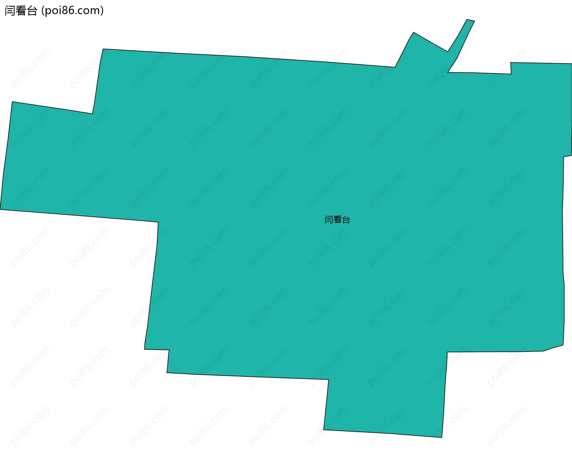 闫看台边界地图