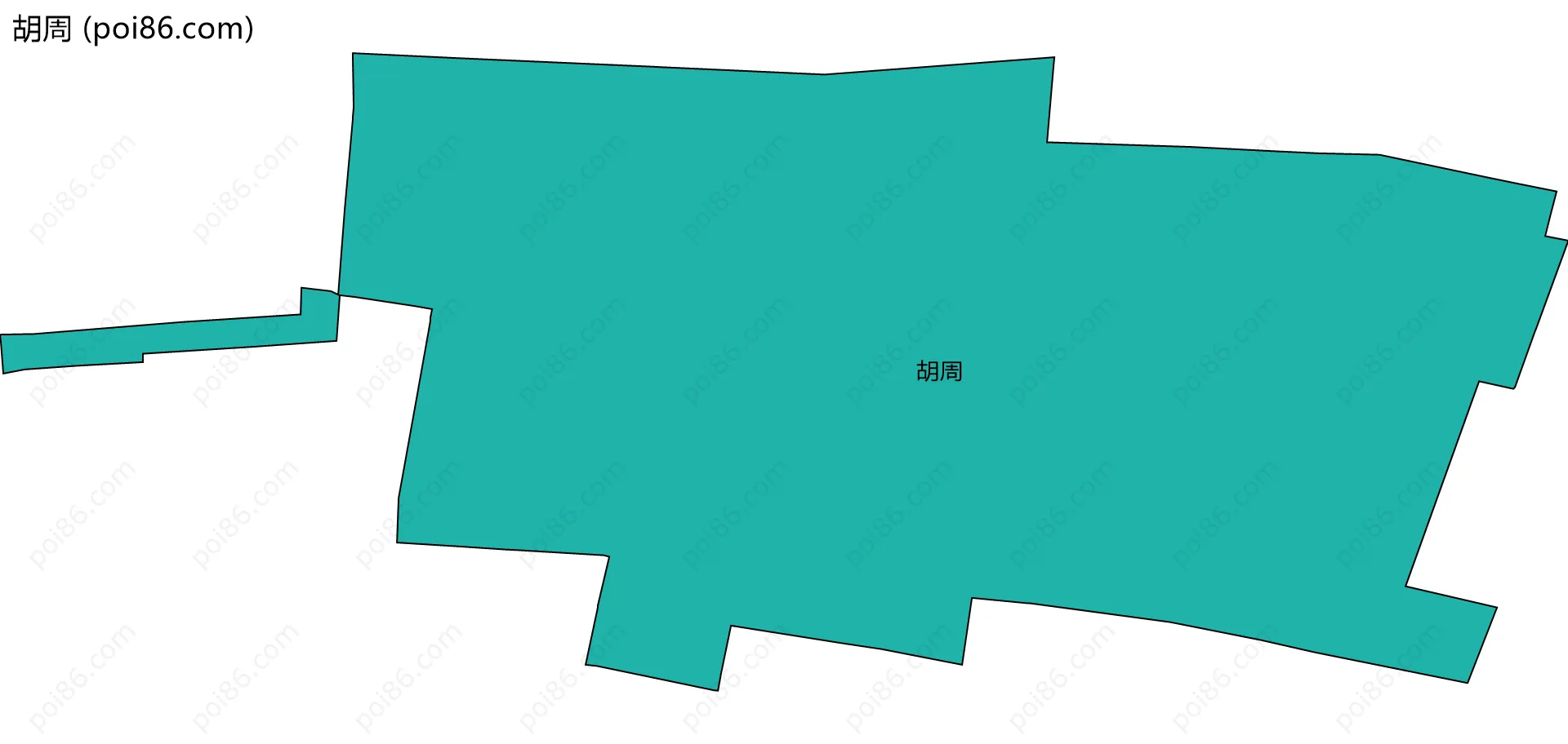 胡周边界地图