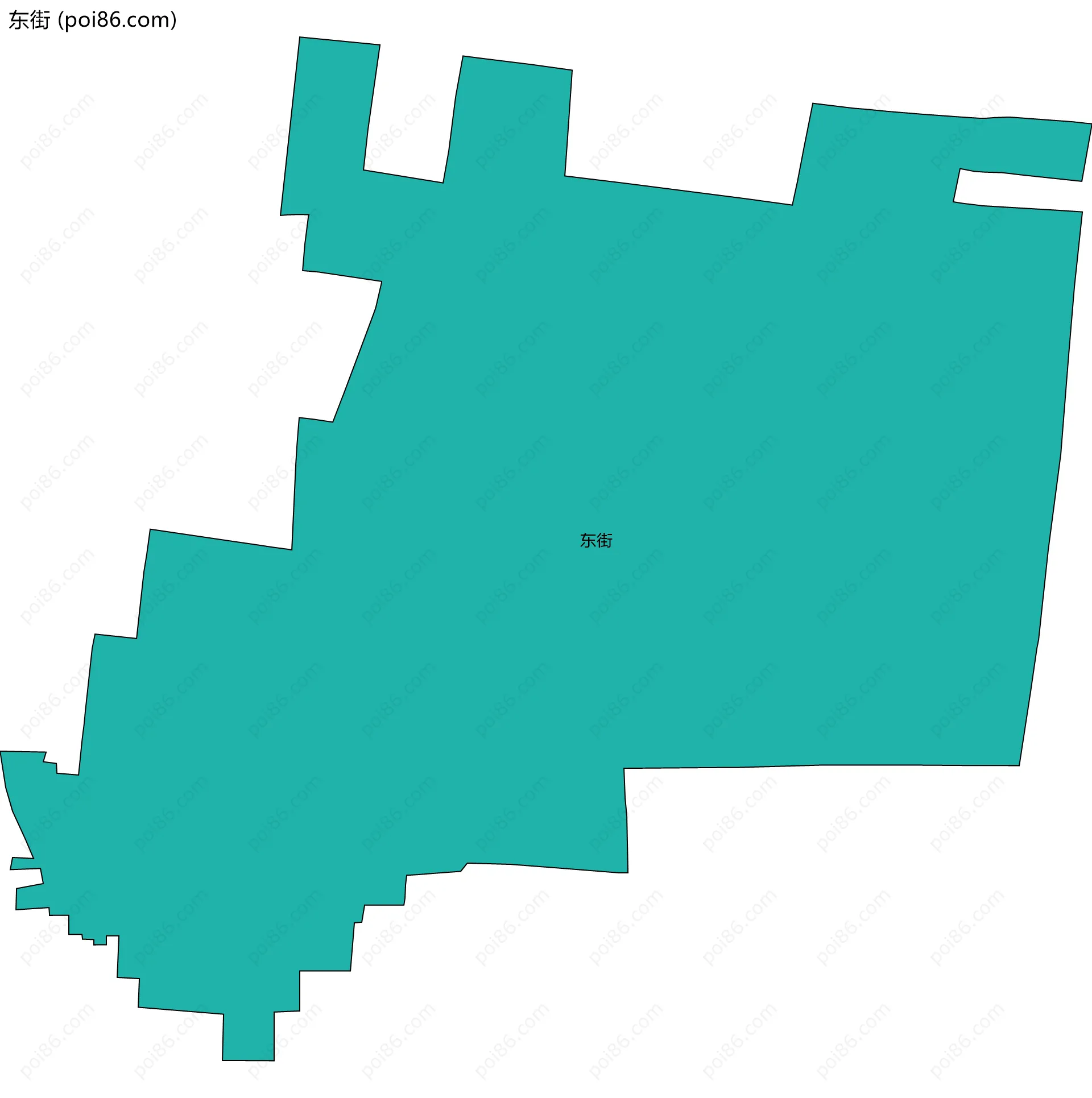 东街边界地图