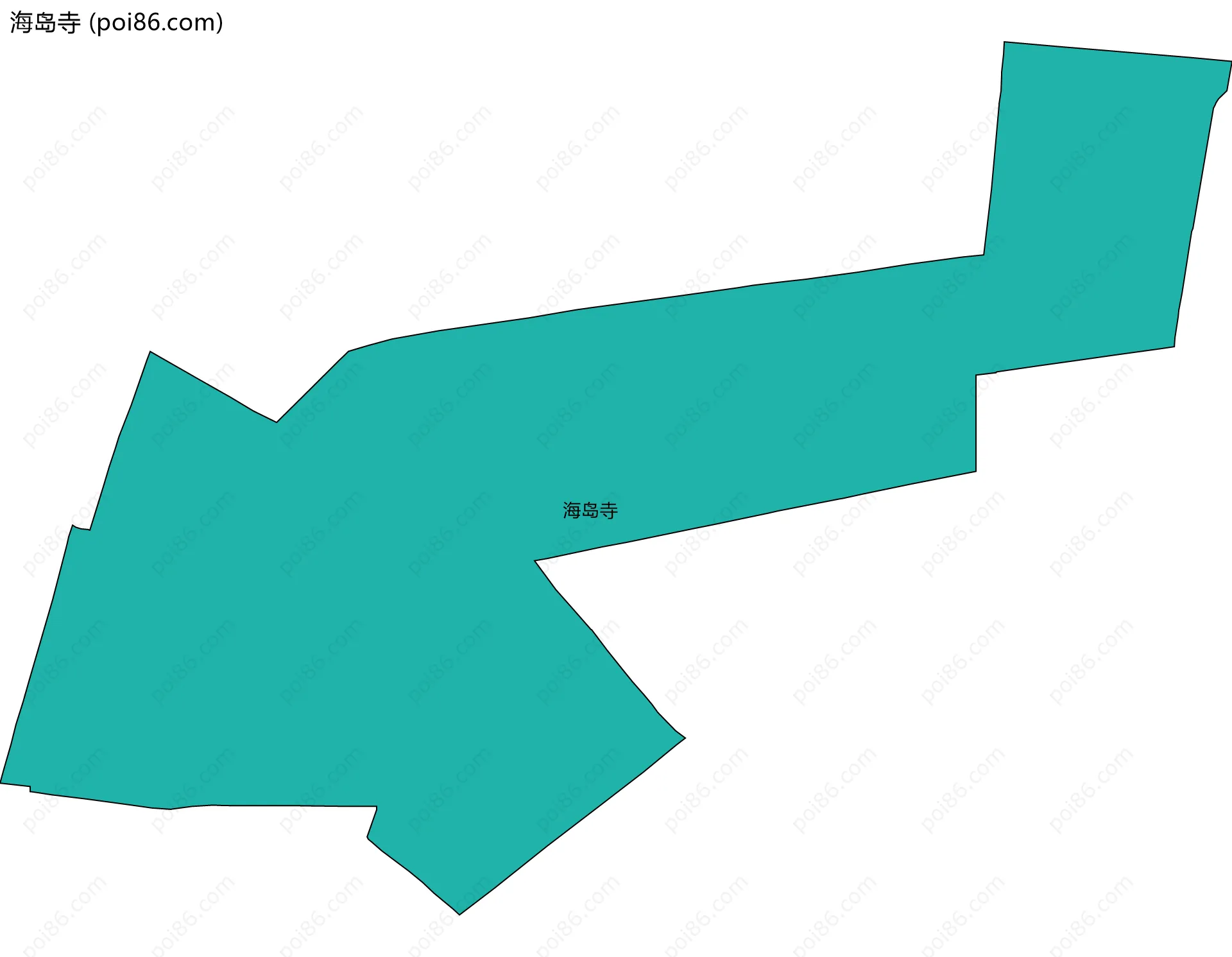 海岛寺边界地图