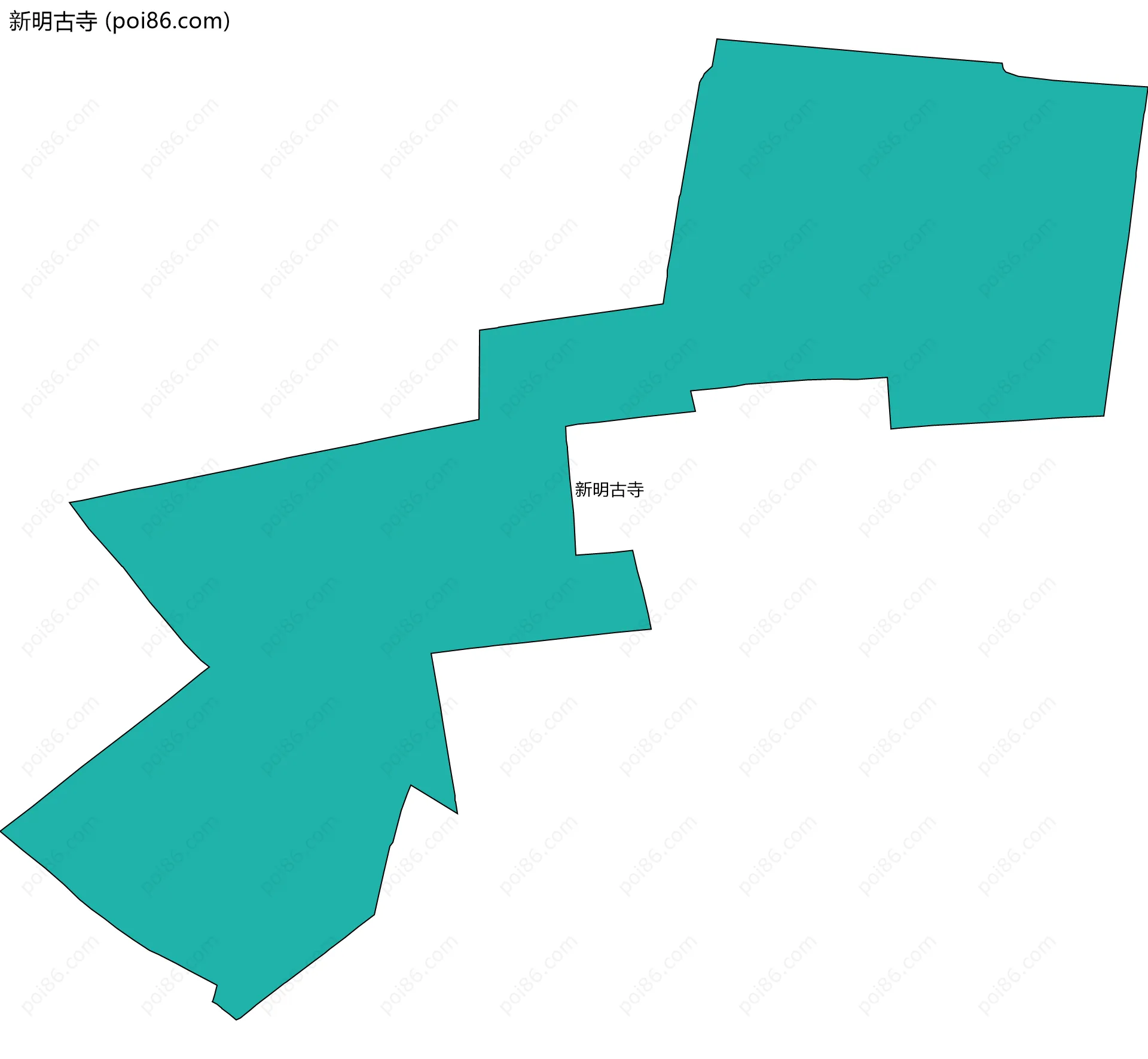 新明古寺边界地图