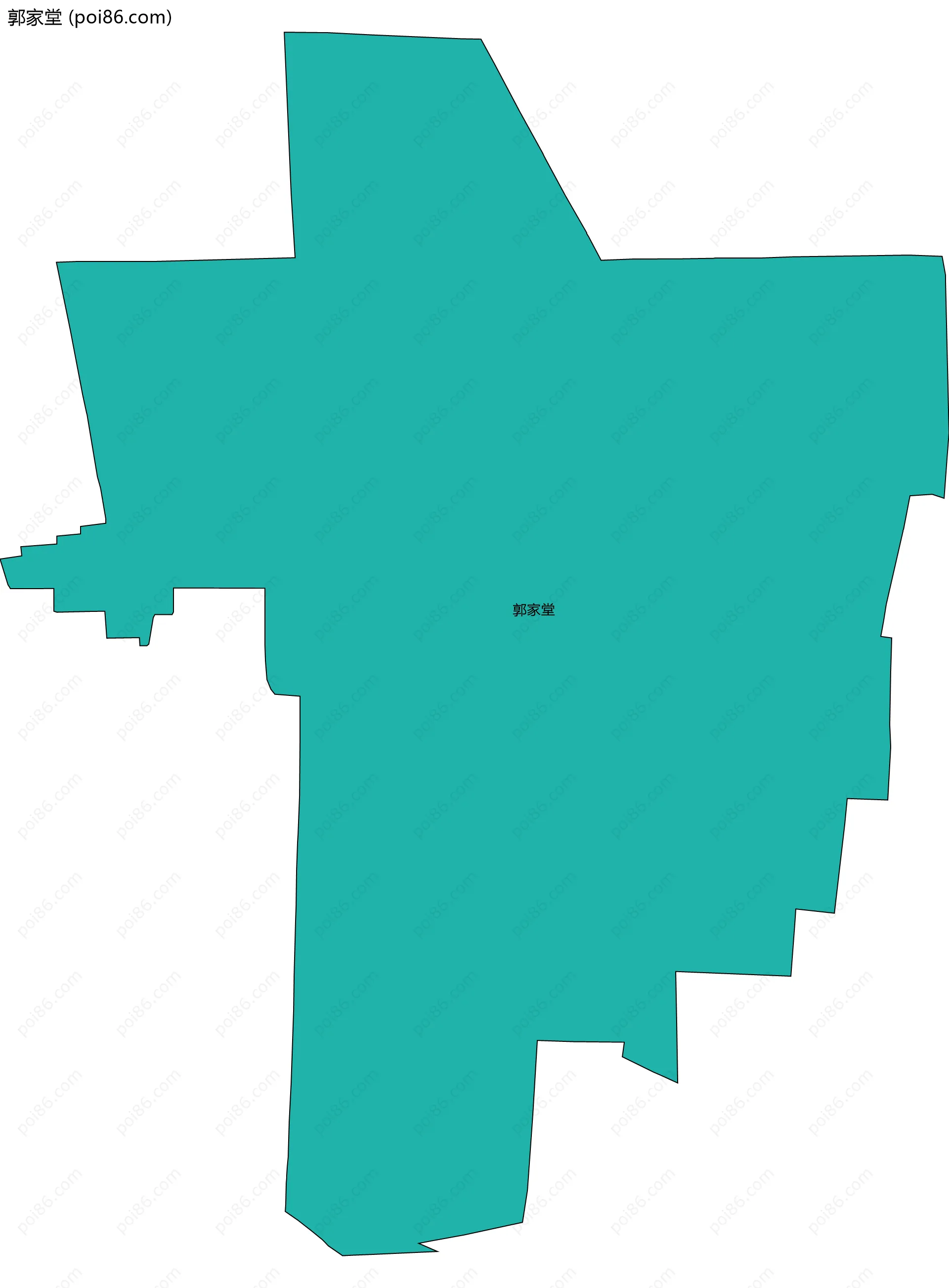 郭家堂边界地图