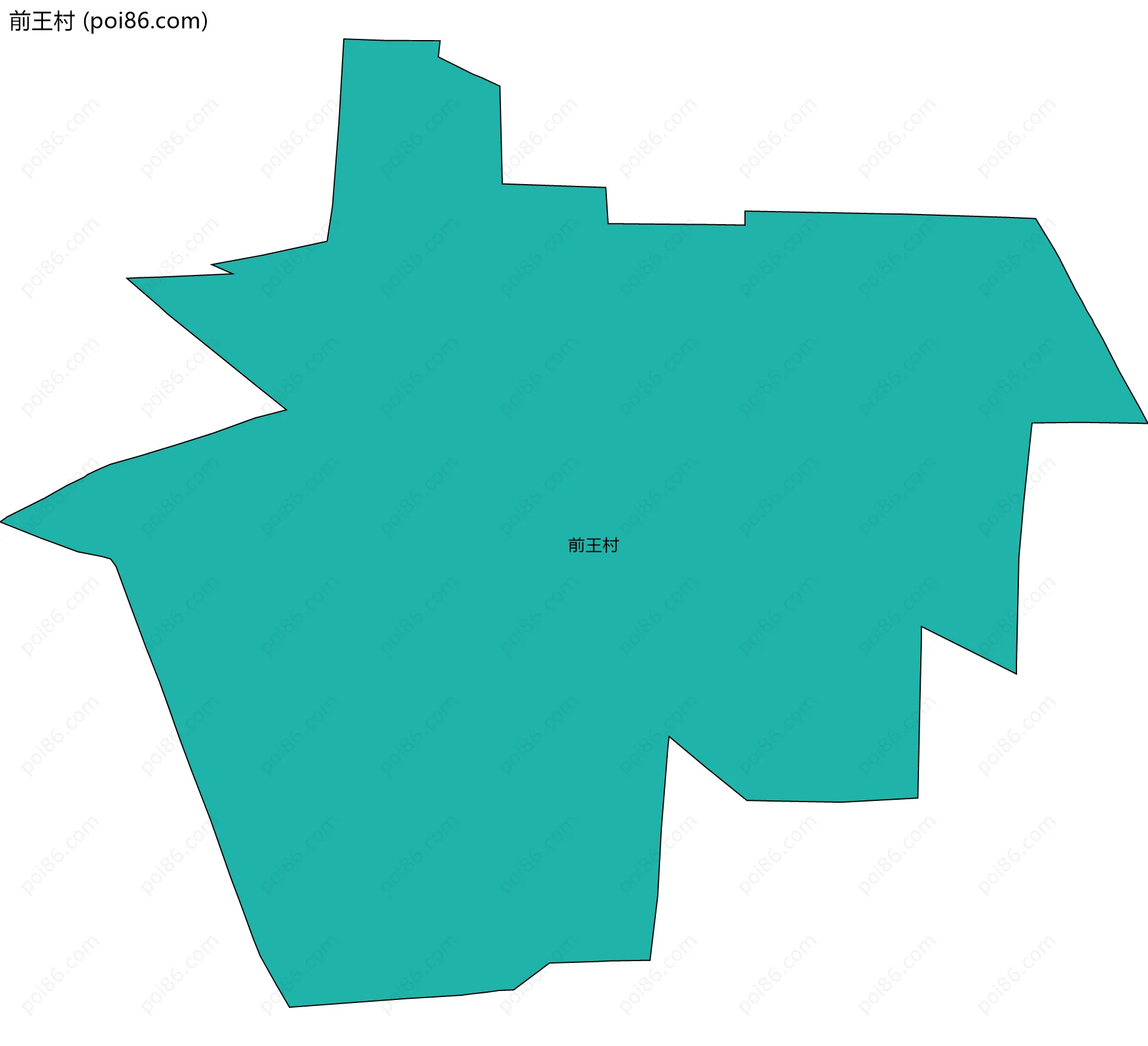 前王村边界地图