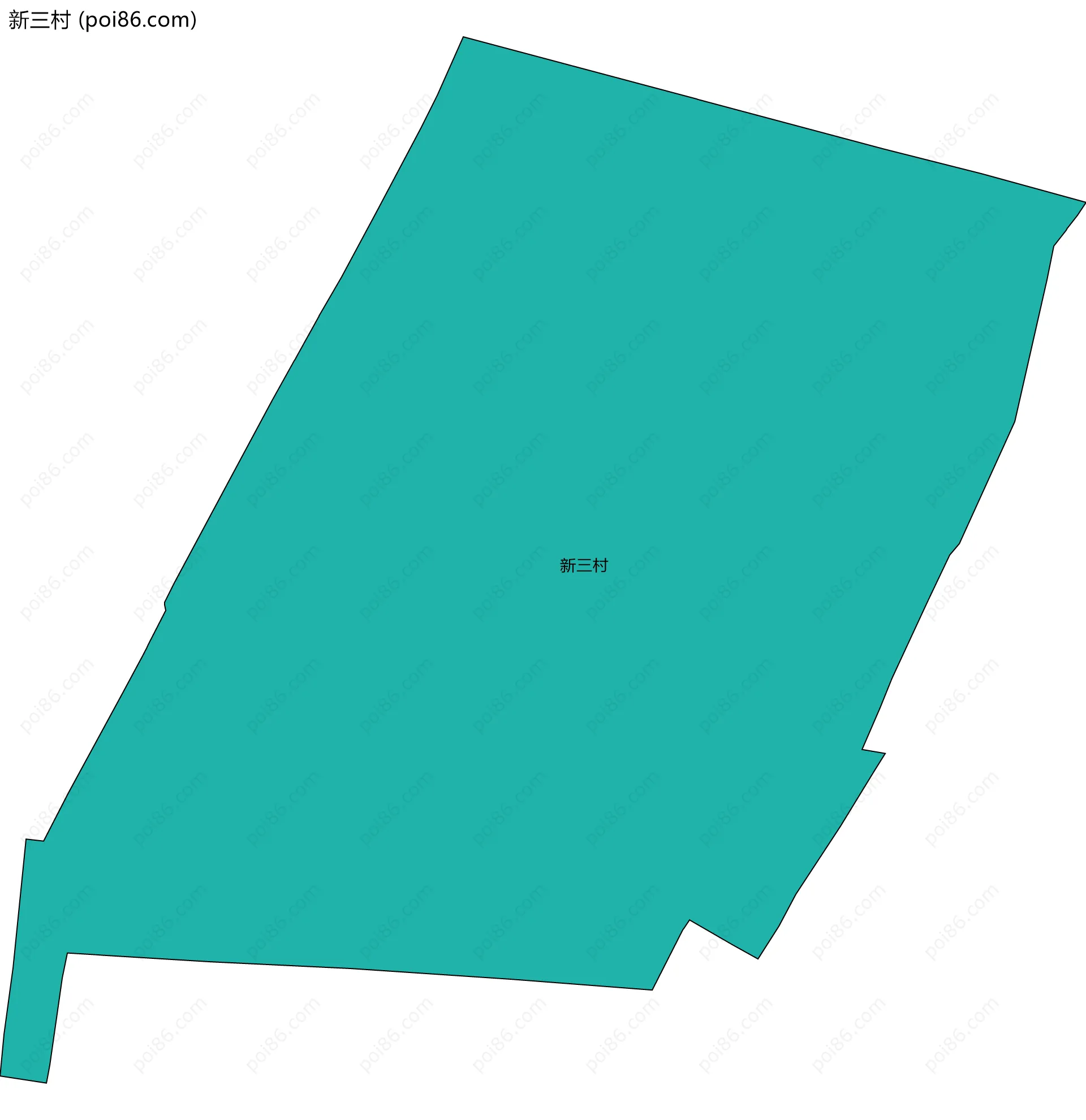 新三村边界地图