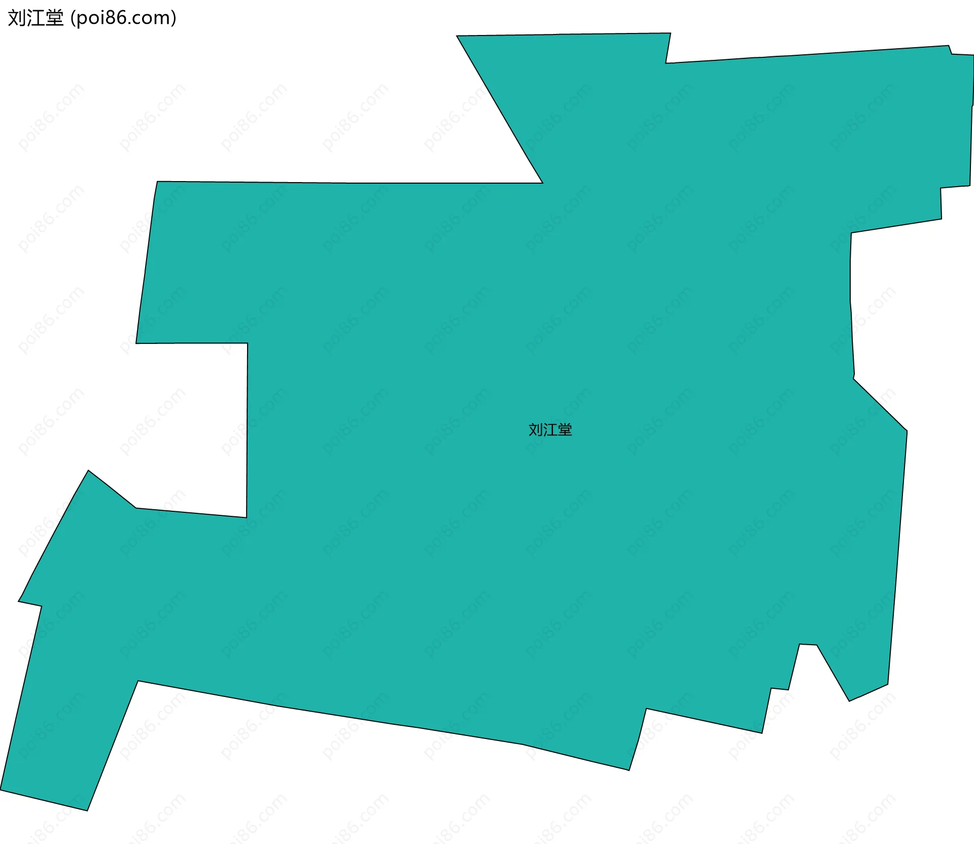 刘江堂边界地图