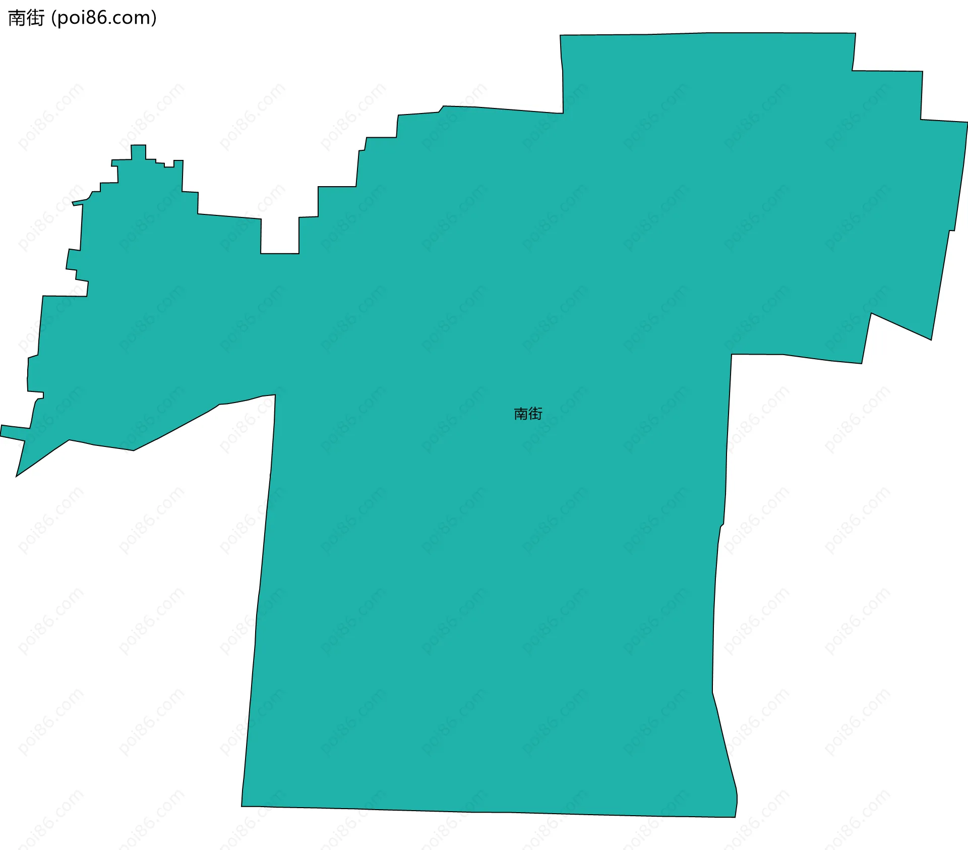 南街边界地图