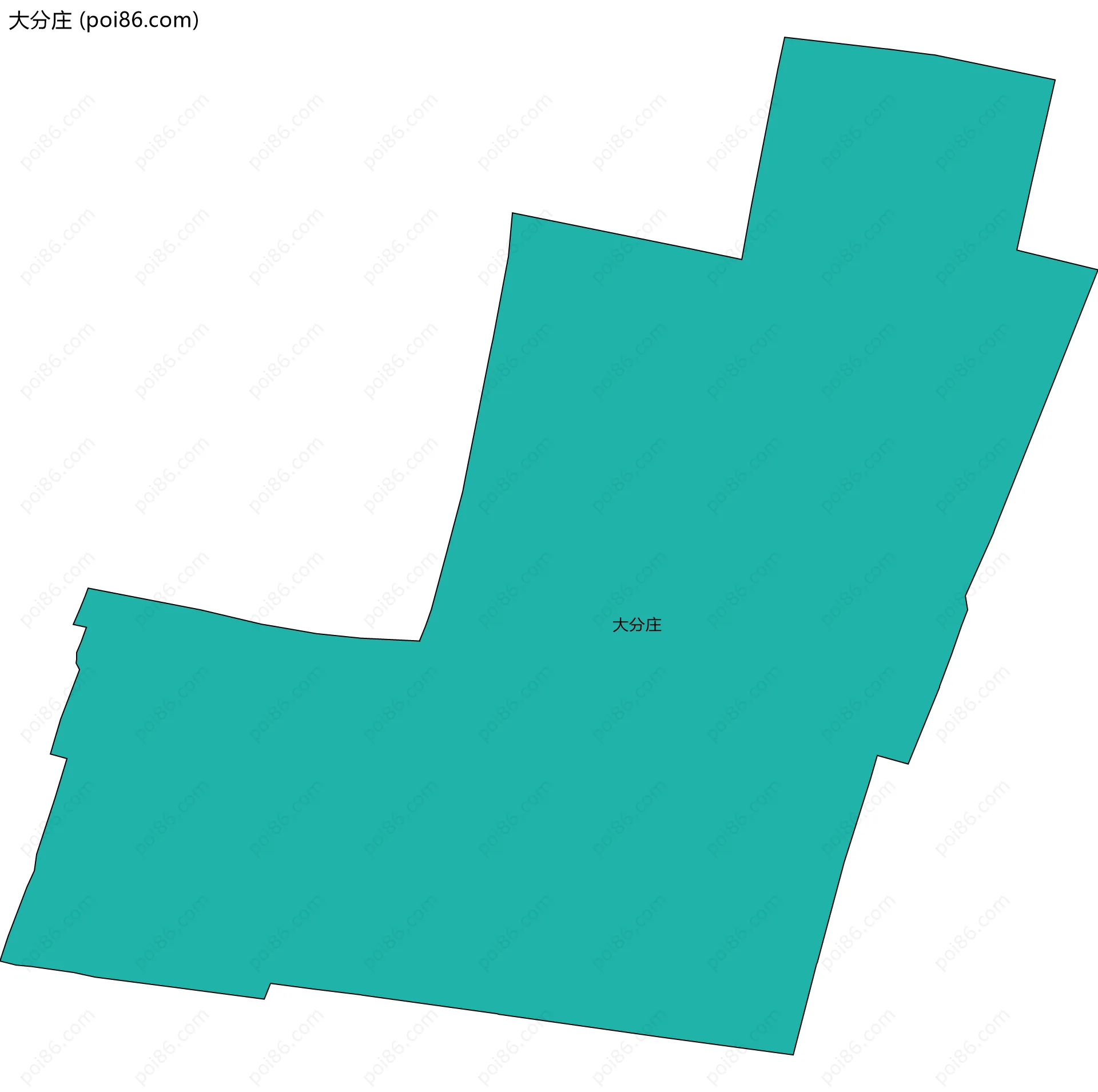 大分庄边界地图