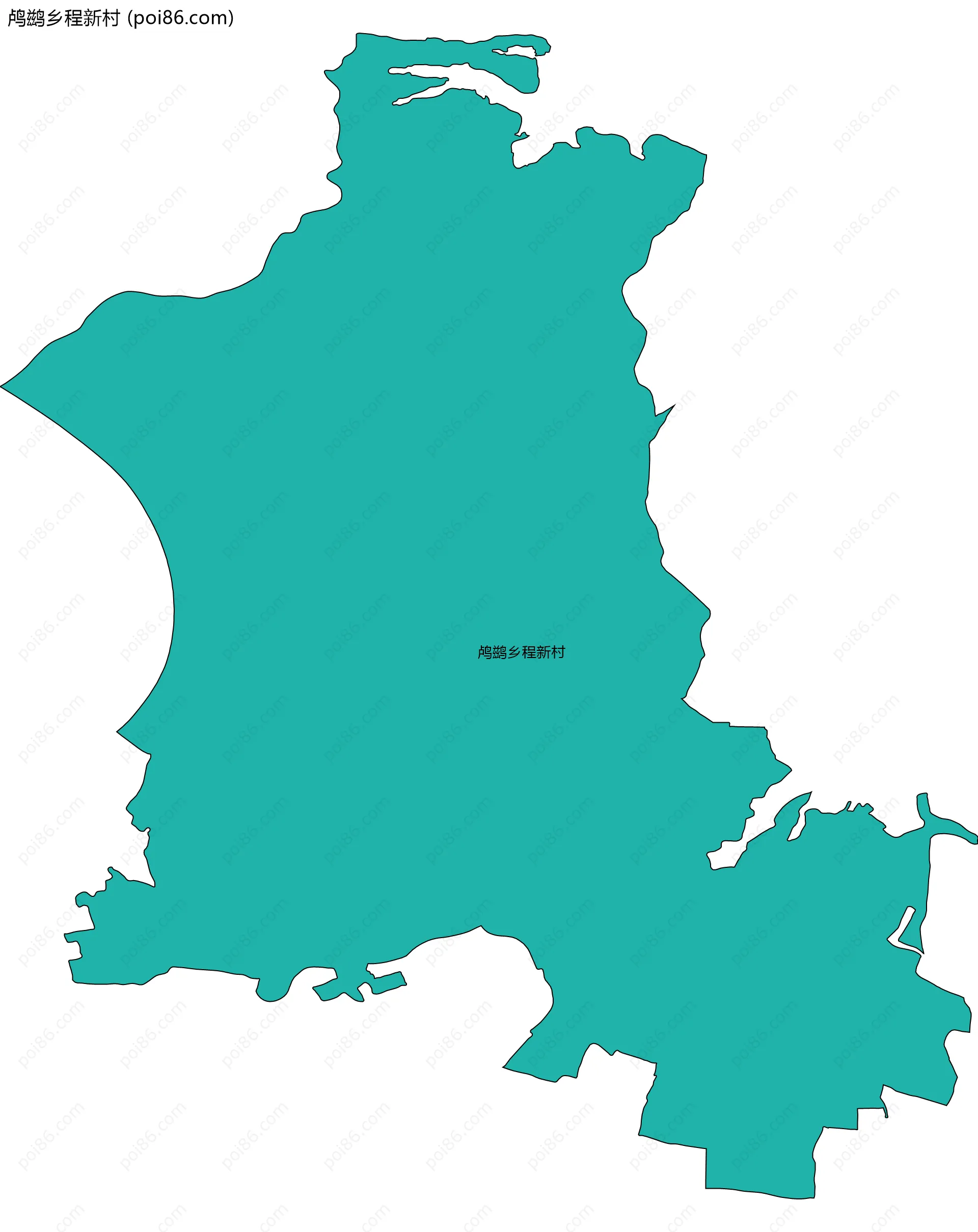 鸬鹚乡程新村边界地图